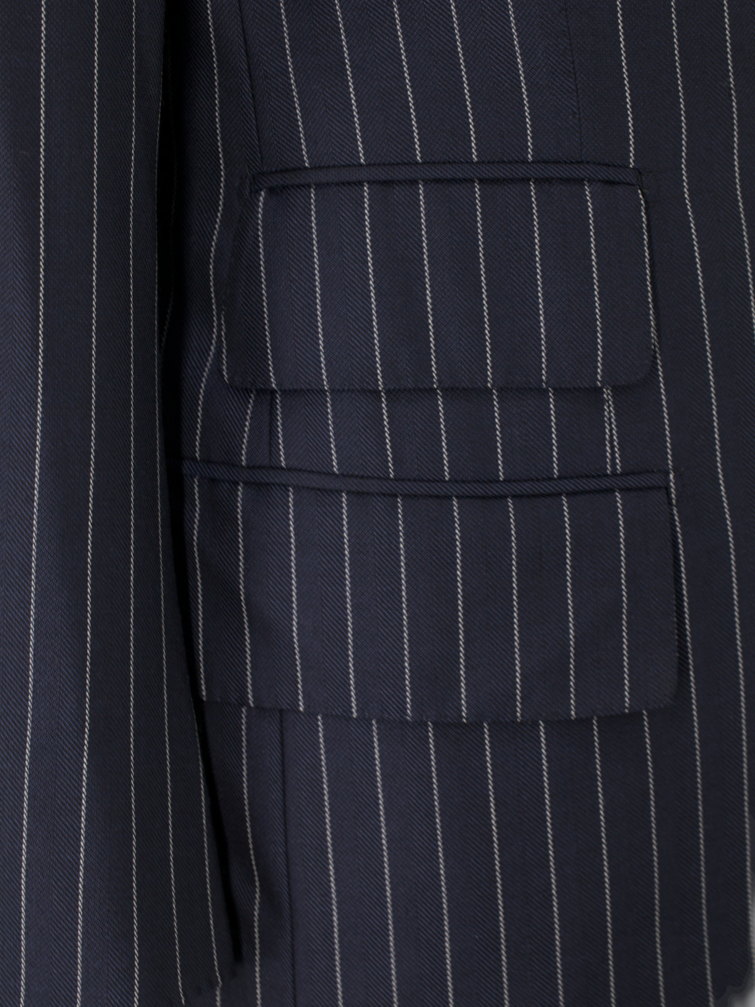 Tom Ford Navy Silk & Wool Chalkstripe Windsor Suit