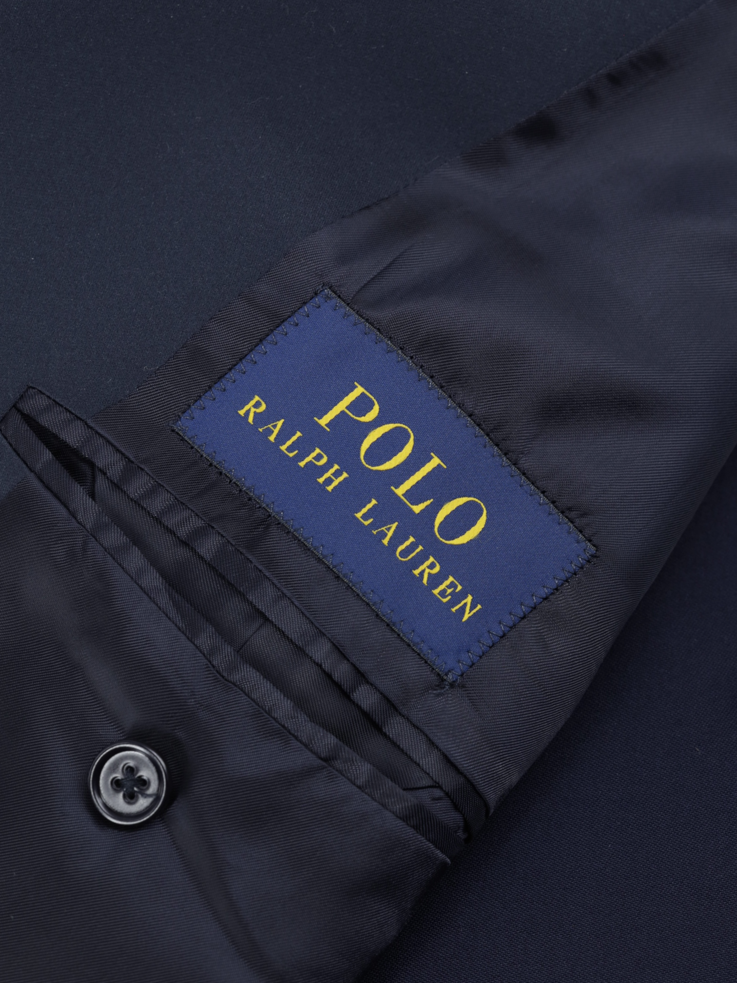 Ralph Lauren Navy Wool Double-Breasted Italian-Made Tuxedo Jacket