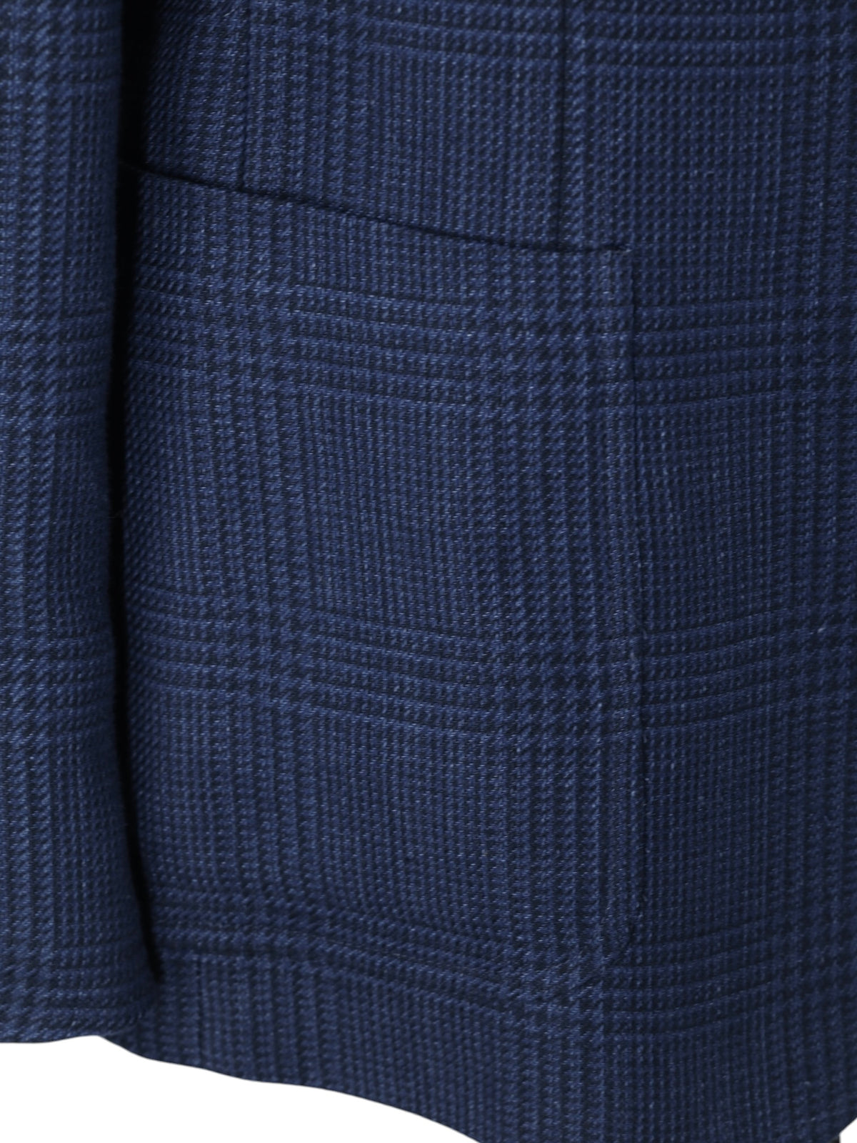 Ralph Lauren Blue Cotton & Linen Prince of Wales Jacket