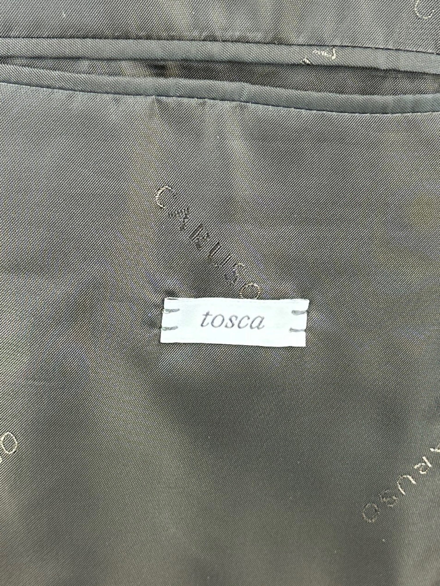 Caruso Navy Wool, Linen & Cashmere Tosca Jacket