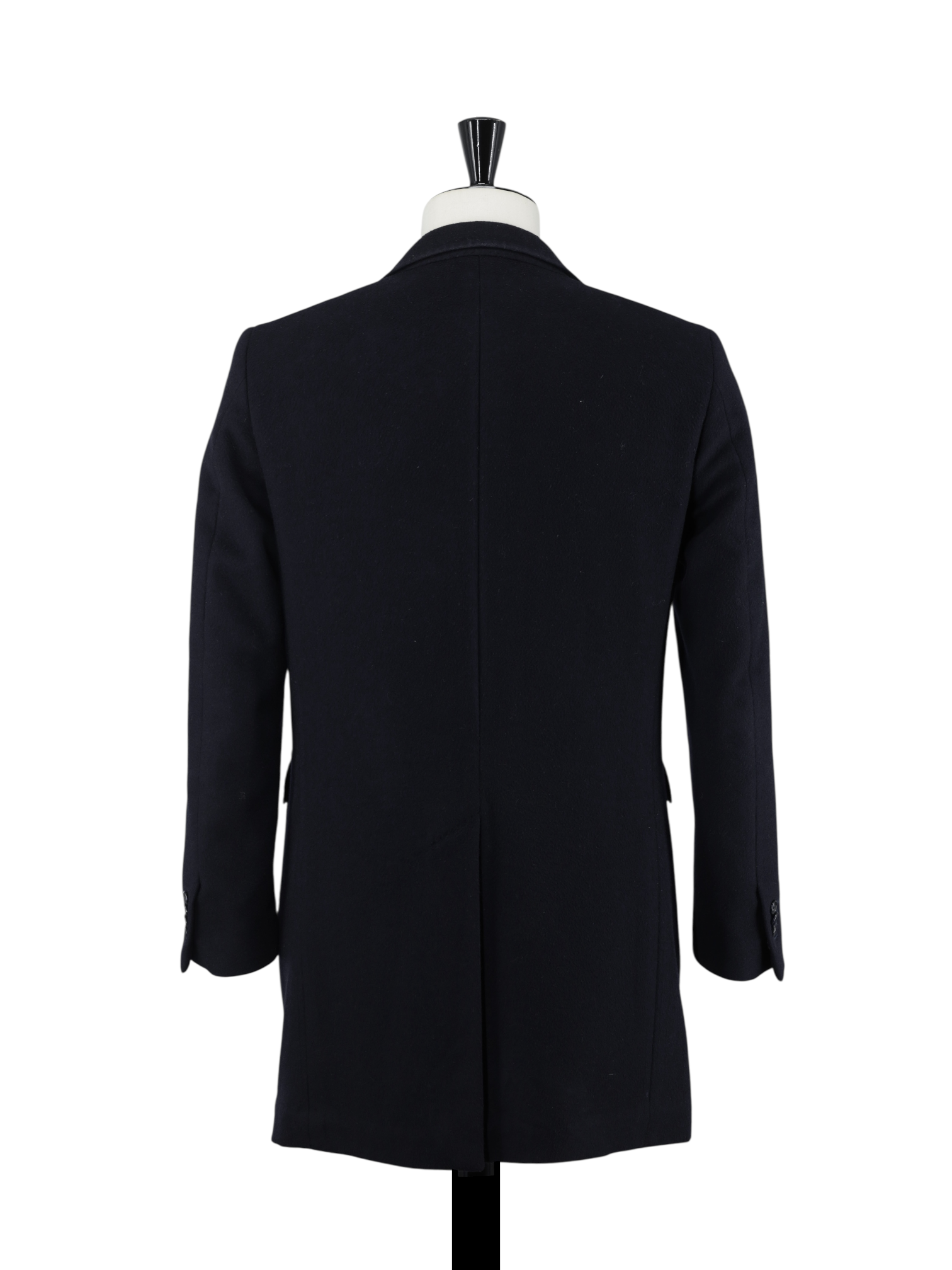 Corneliani Navy Brushed-Wool Classic Overcoat