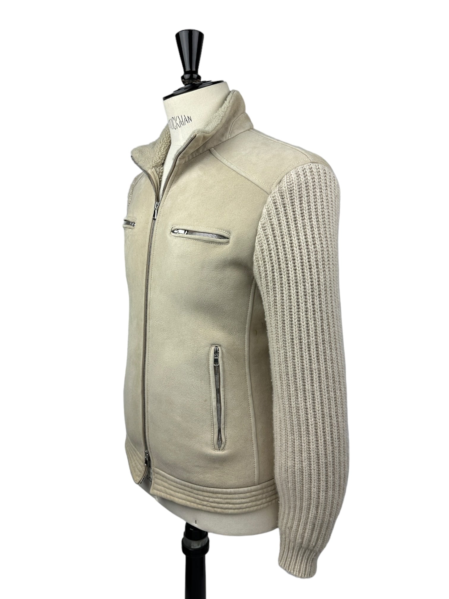 Brunello Cucinelli Beige Shearling Jacket