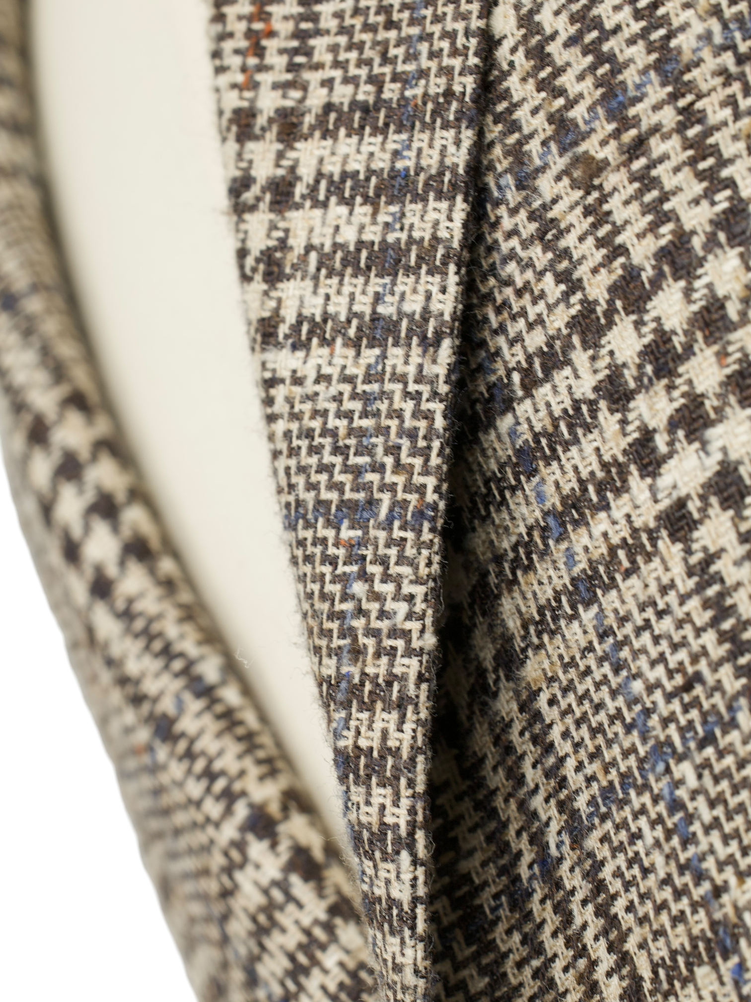 Cesare Attolini Light Brown Silk & Wool Donegal Prince of Wales Jacket