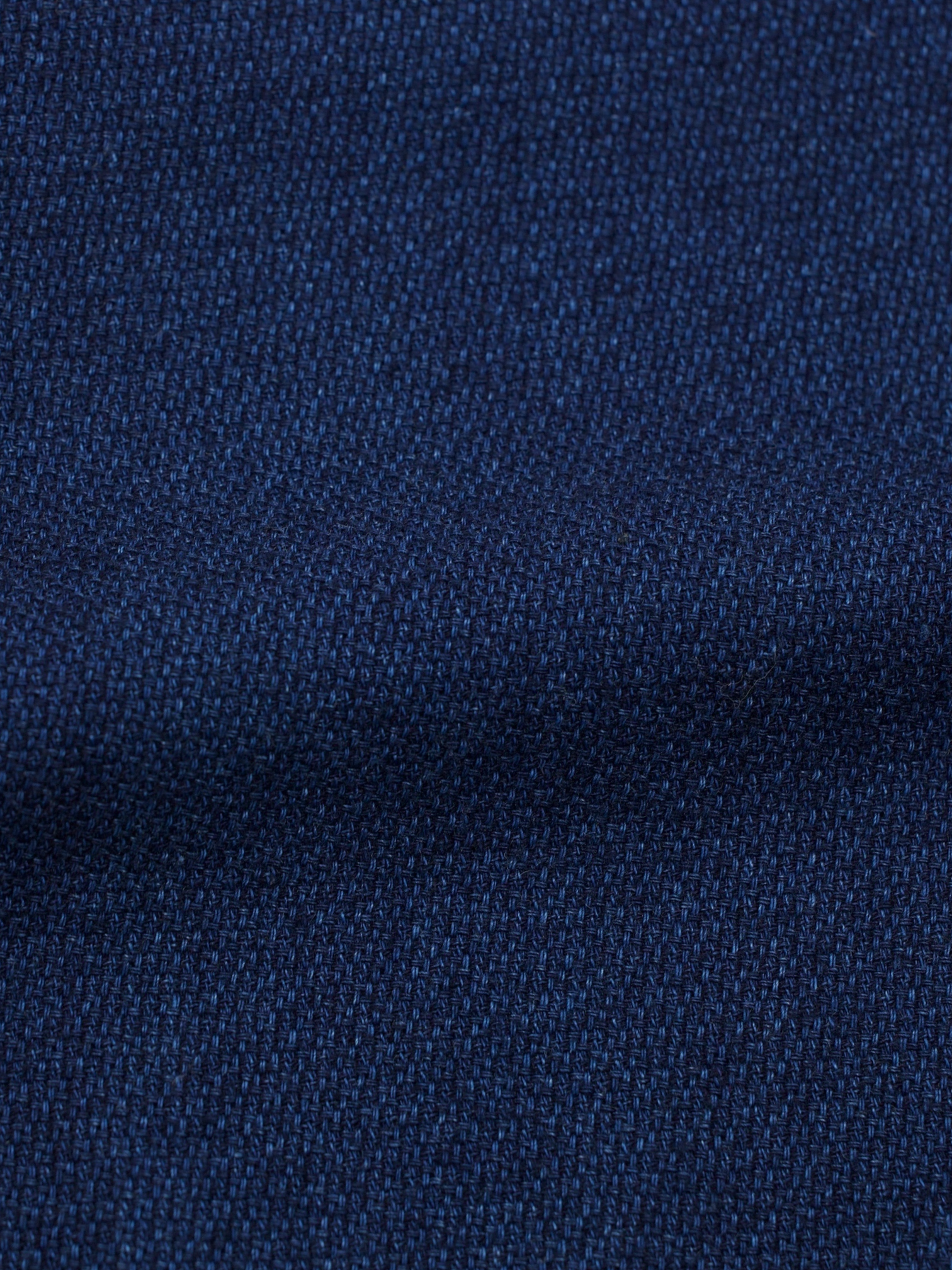 Ermenegildo Zegna Dark Blue Pure Cotton Unconstructed Micro-Pattern Jacket