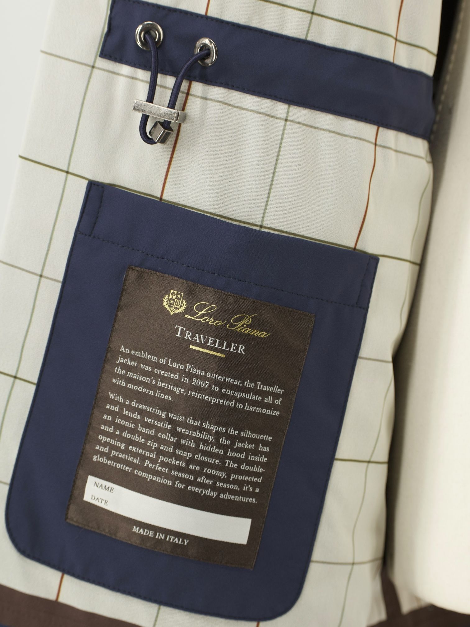 Loro Piana Navy Green Storm System Windmate Traveller Field Jacket