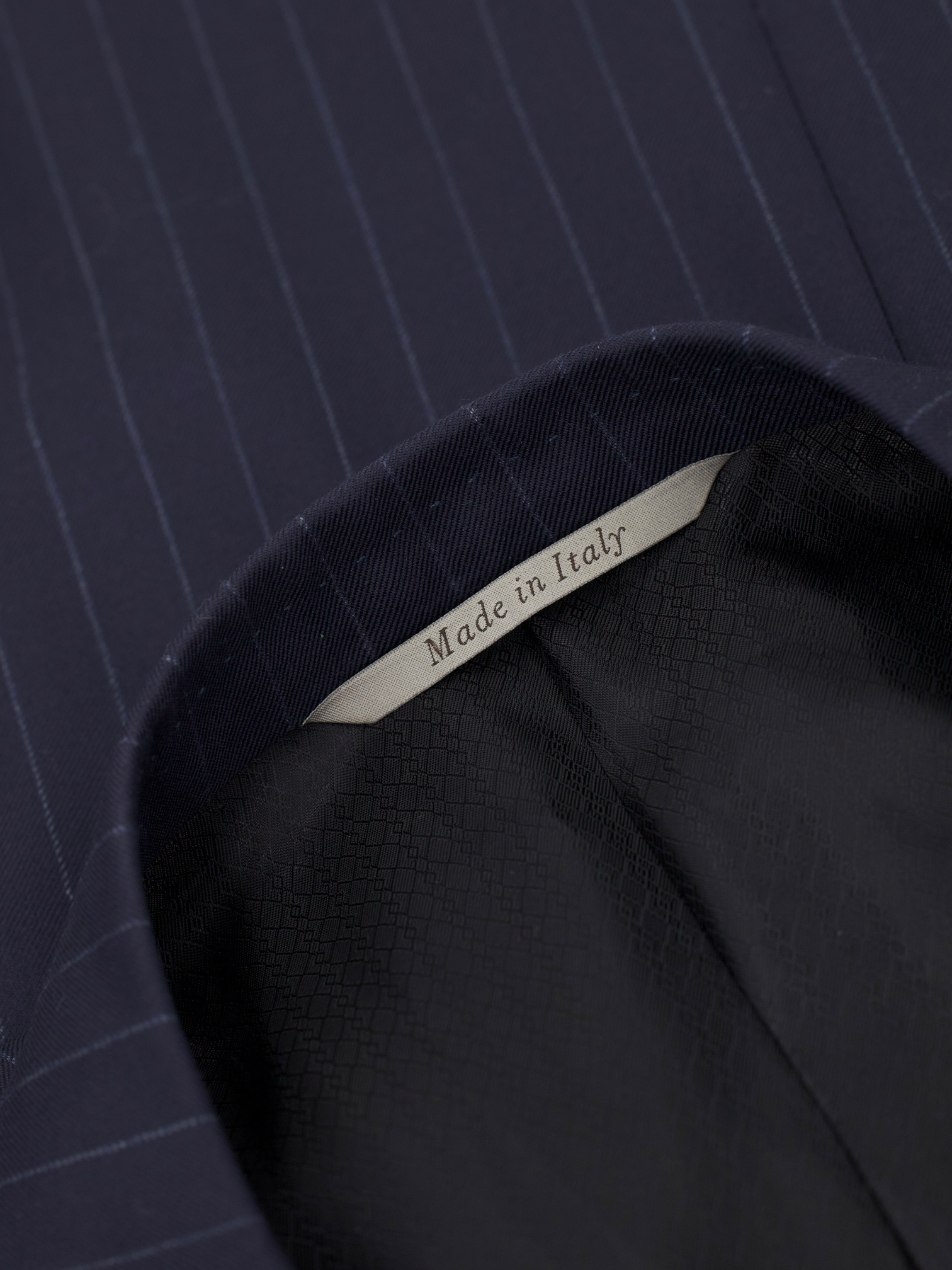 Canali Dark Blue Super 160's Pinstripe Wallstreet Suit