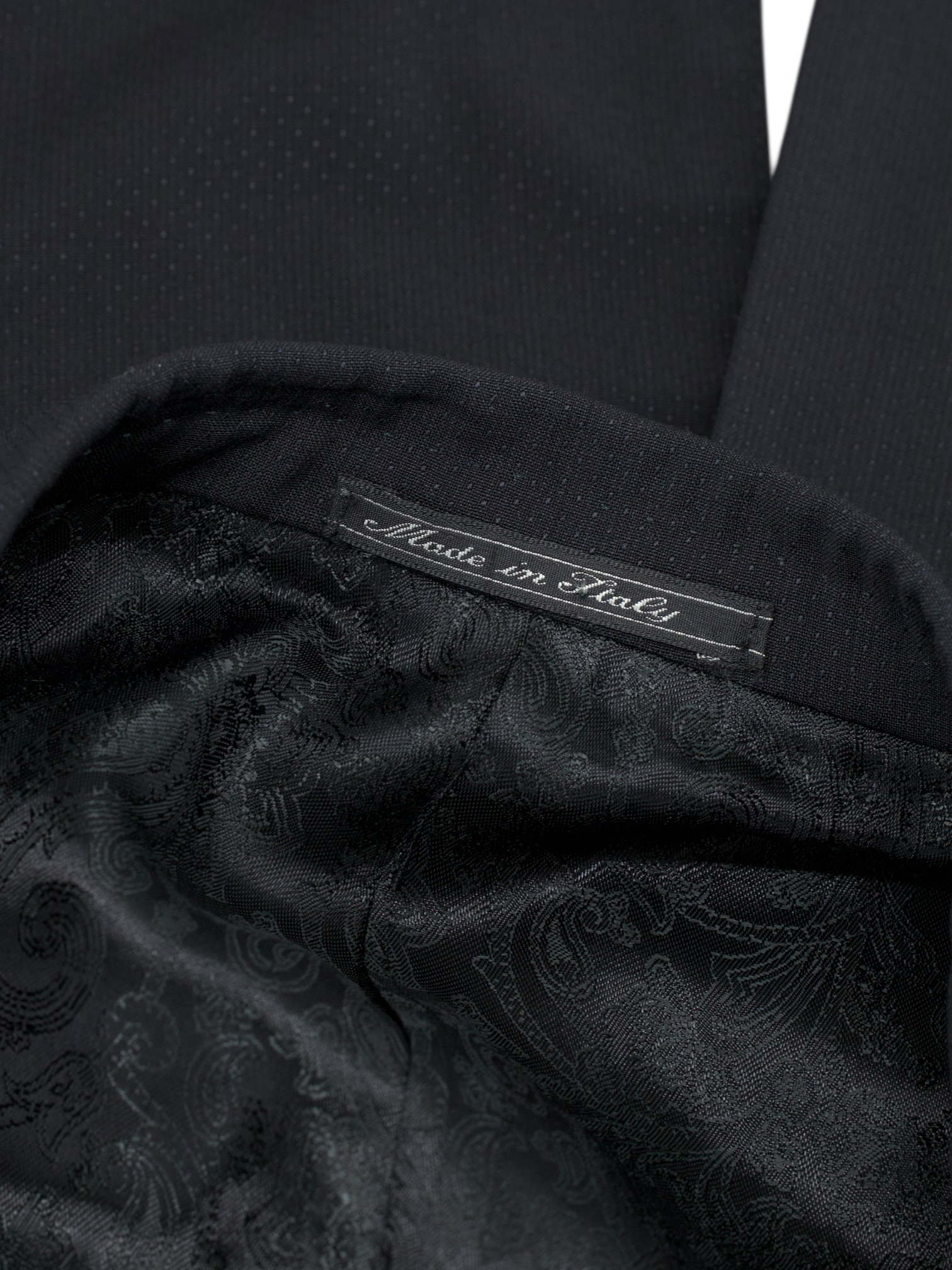 Corneliani Black Fine-Wool Micro-Dot Tuxedo Dinner Jacket