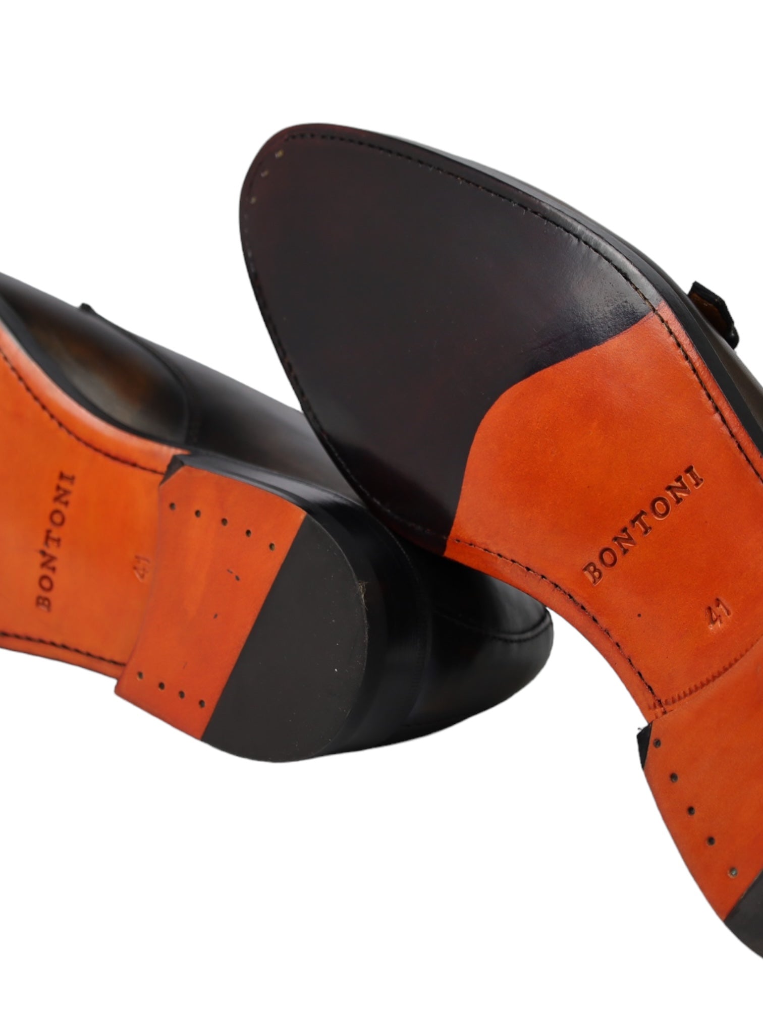 Bontoni Dark Brown Double Monk + Crocodile Belt