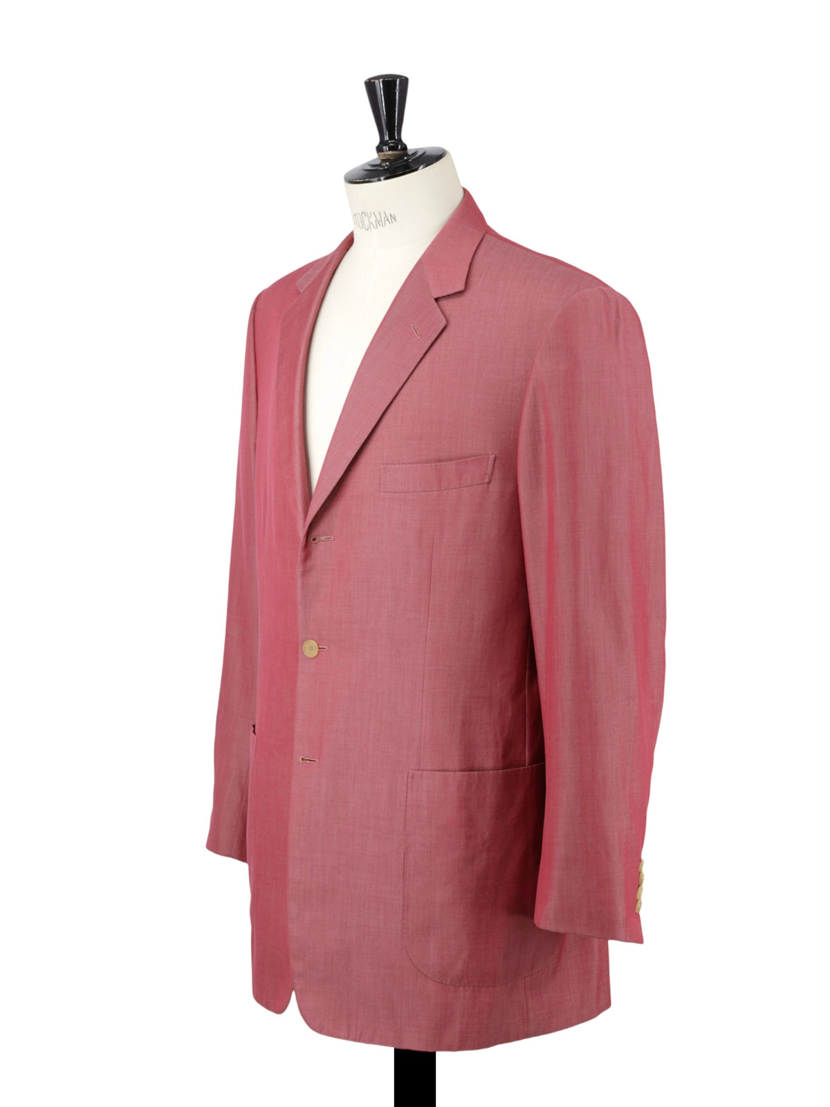 Brioni Coral Pink Silk & Cotton Twill "Prossimo" Summer Jacket