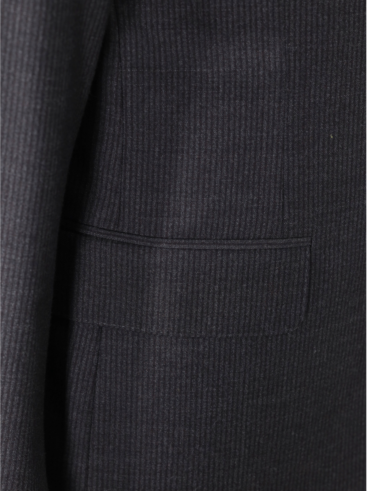 Canali Charcoal Brushed-Wool Shadow-Stripe Winter Suit