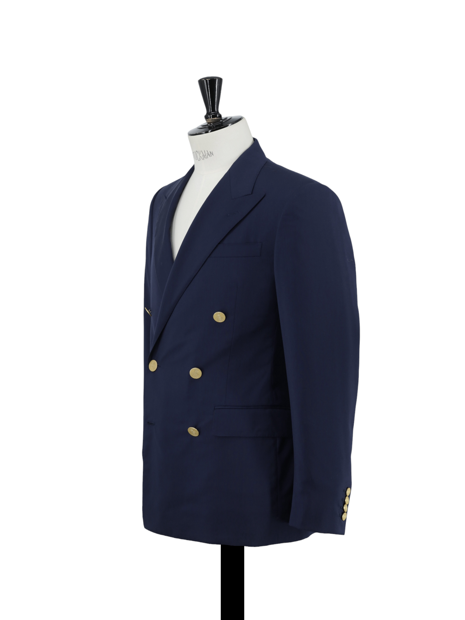 Ralph Lauren Purple Label Dark Blue Double-Breasted Serge-Wool Gregory Jacket