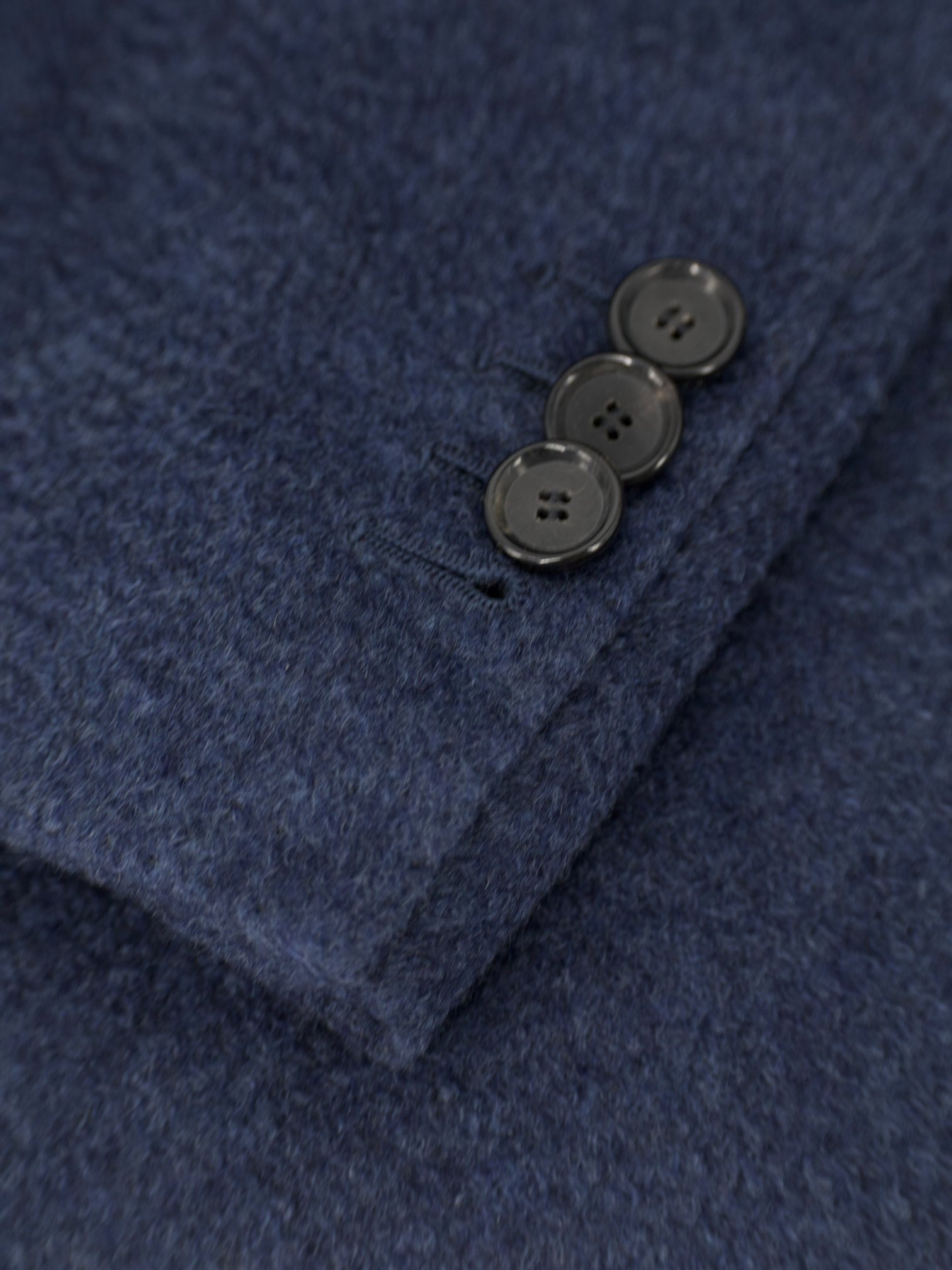 Cesare Attolini Steel Blue Pure Cashmere Double Breasted Sartorial Polo Coat