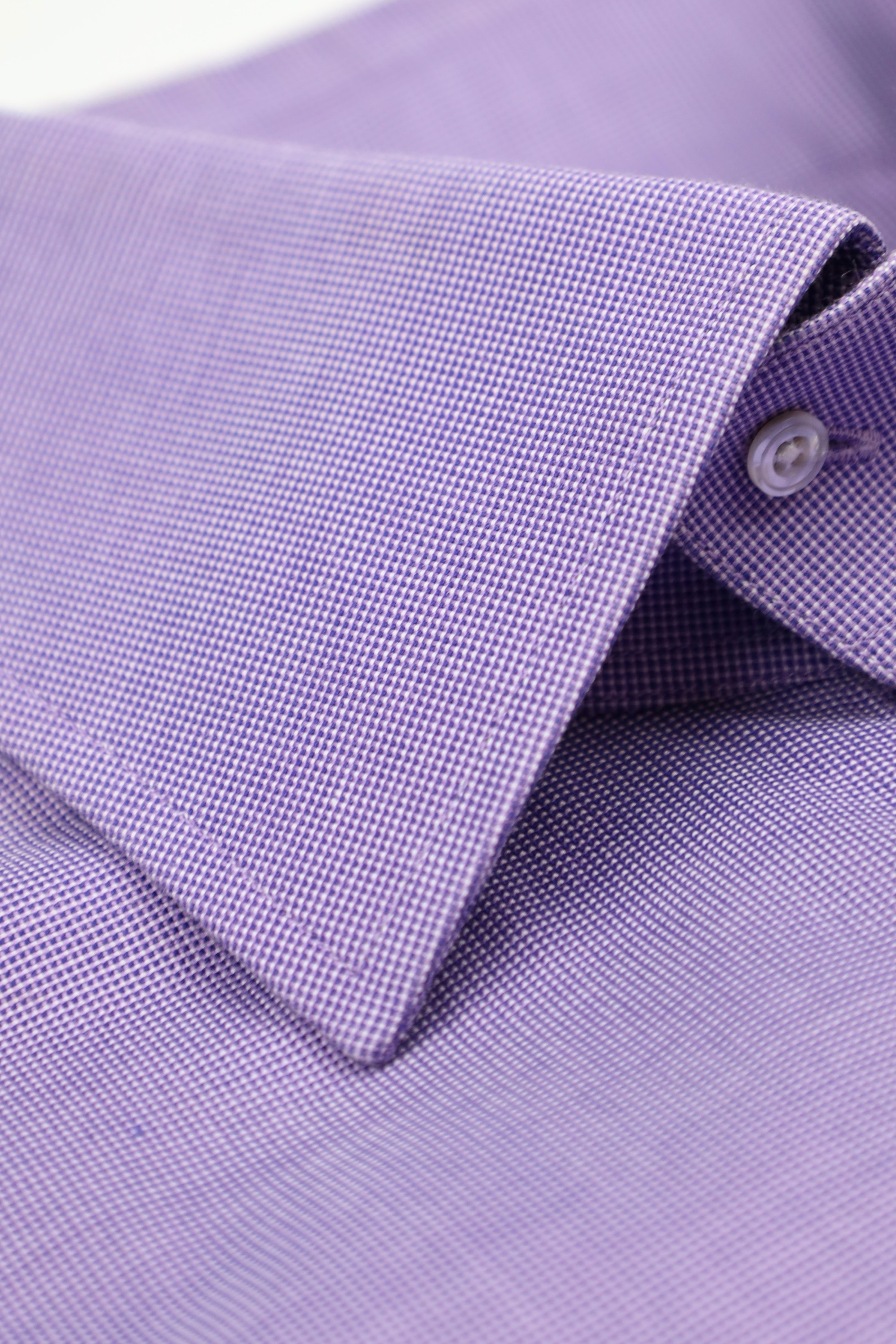 Tom Ford Lilac Micro-Pattern Shirt