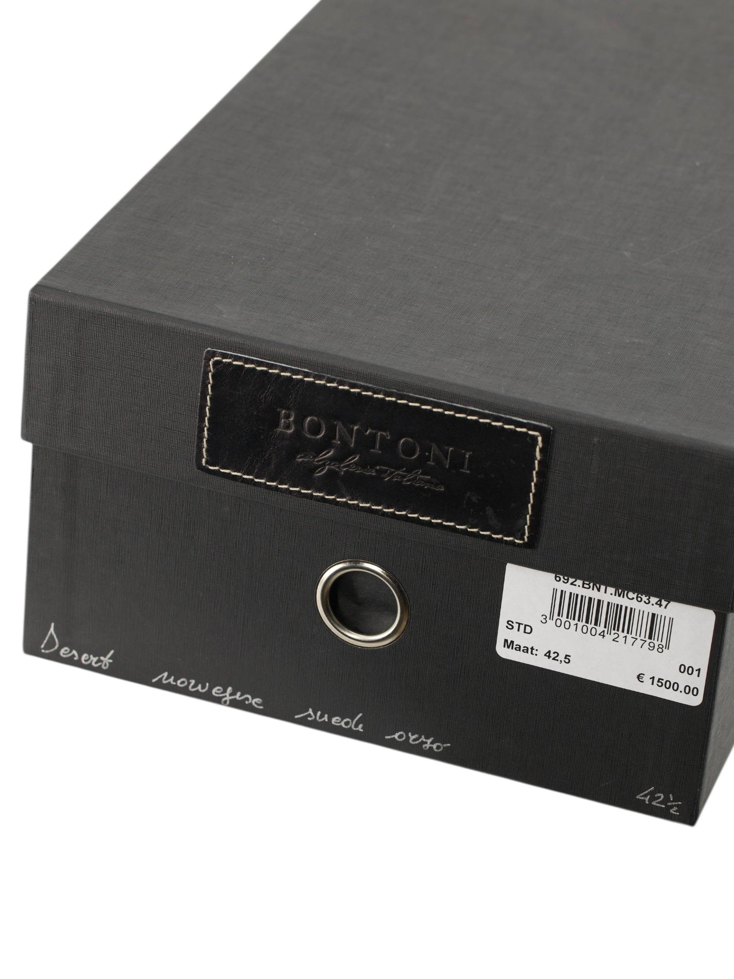 Bontoni Dark Brown Suede Norvegese Desert Boot