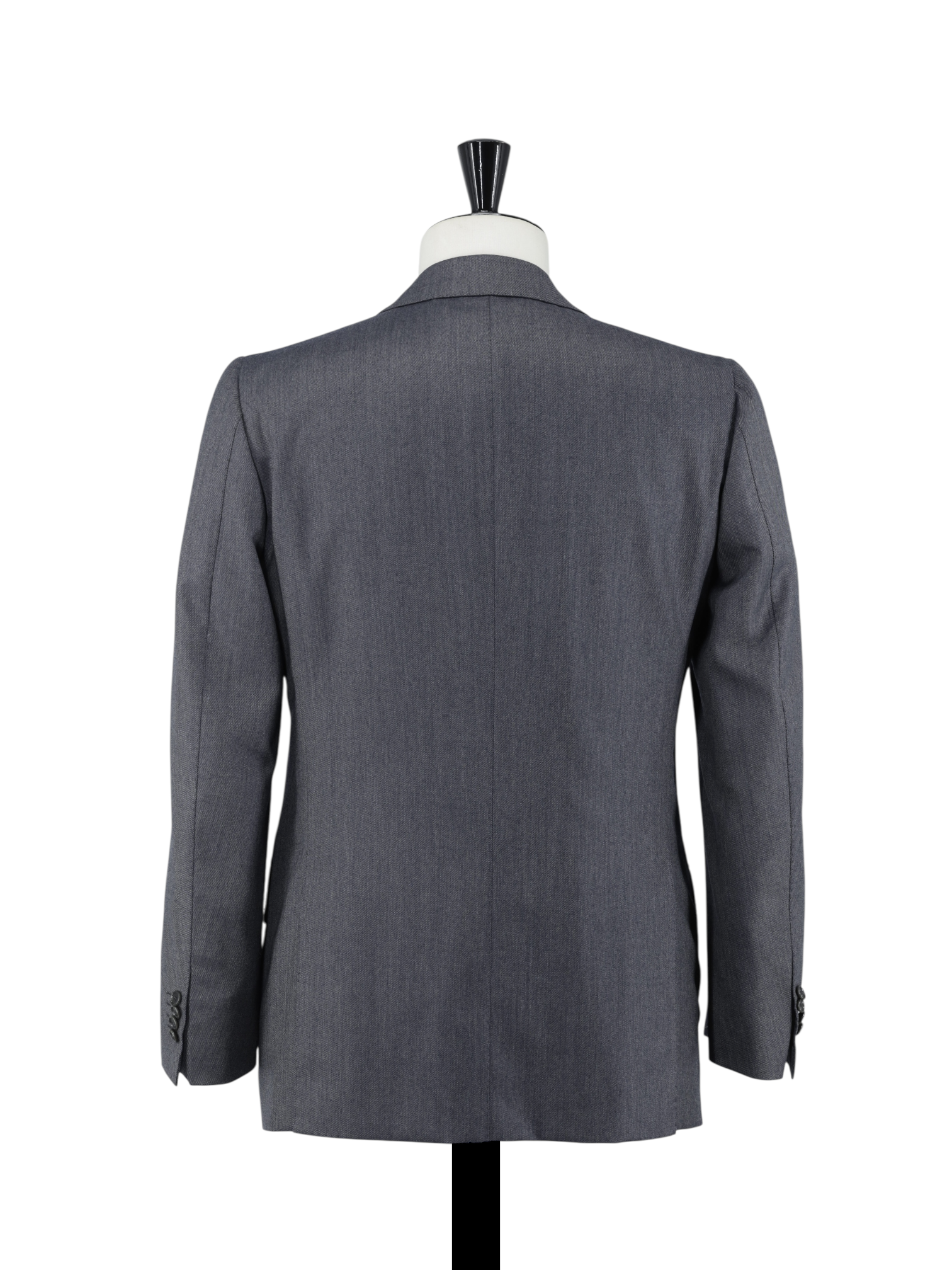Cesare Attolini 3-Piece Grey Super 130's & Cashmere Peak-Lapel Suit