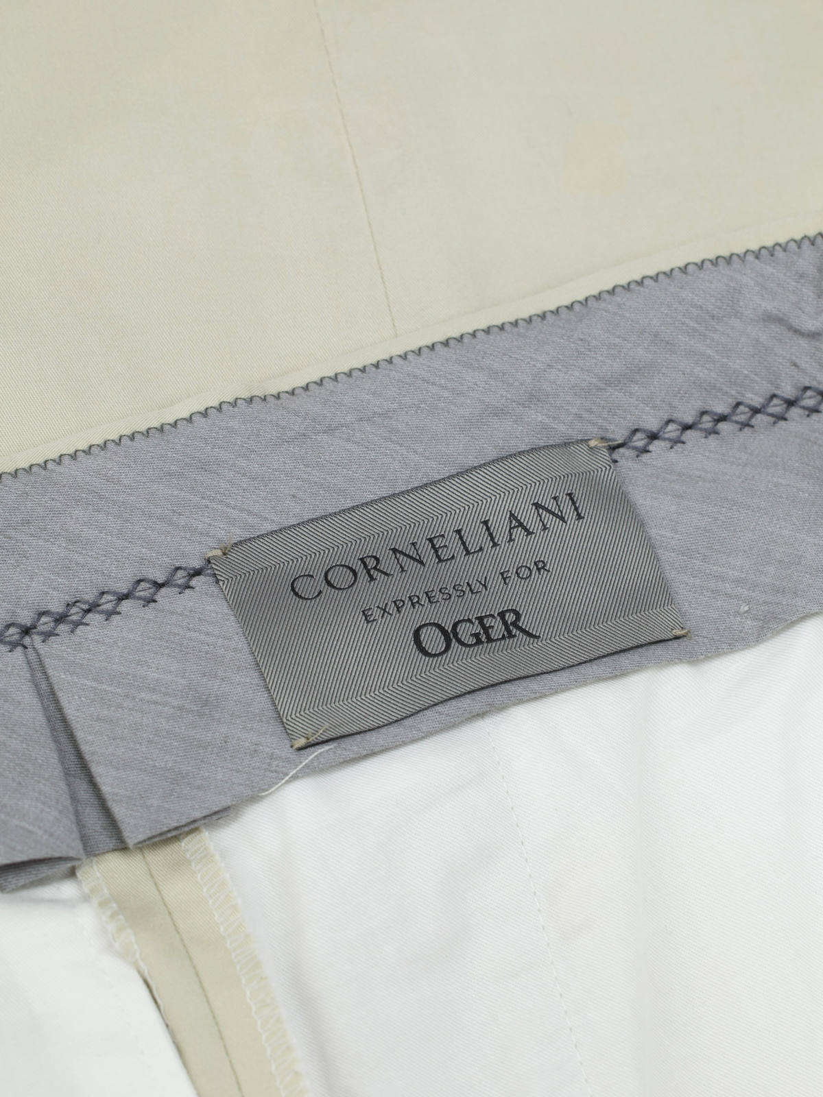 Corneliani Stone Cotton & Stretch "Dynamic Waist" Dress Chino's