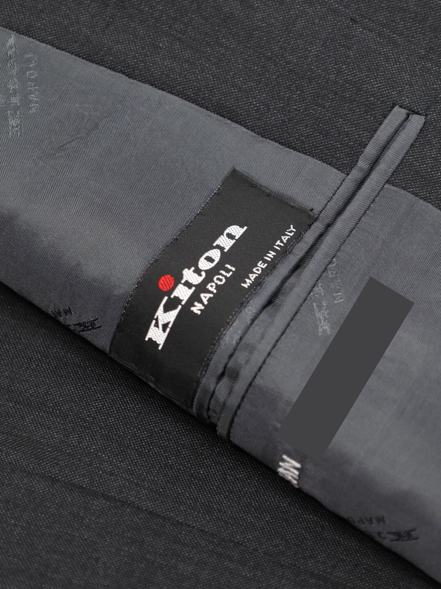 Kiton Dark Grey Pinpoint Suit