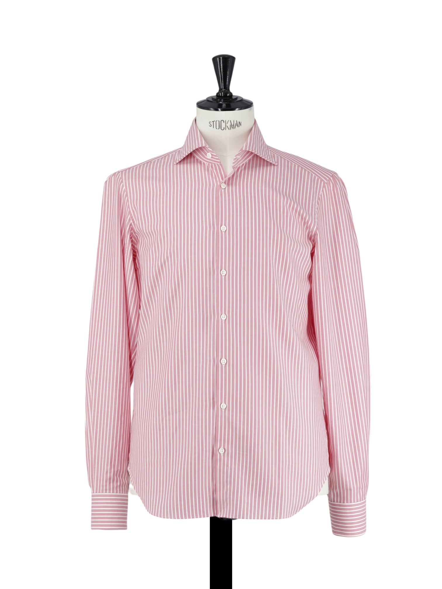 Emanuele Maffeis Pink & White Cotton Candy-Stripe Shirt