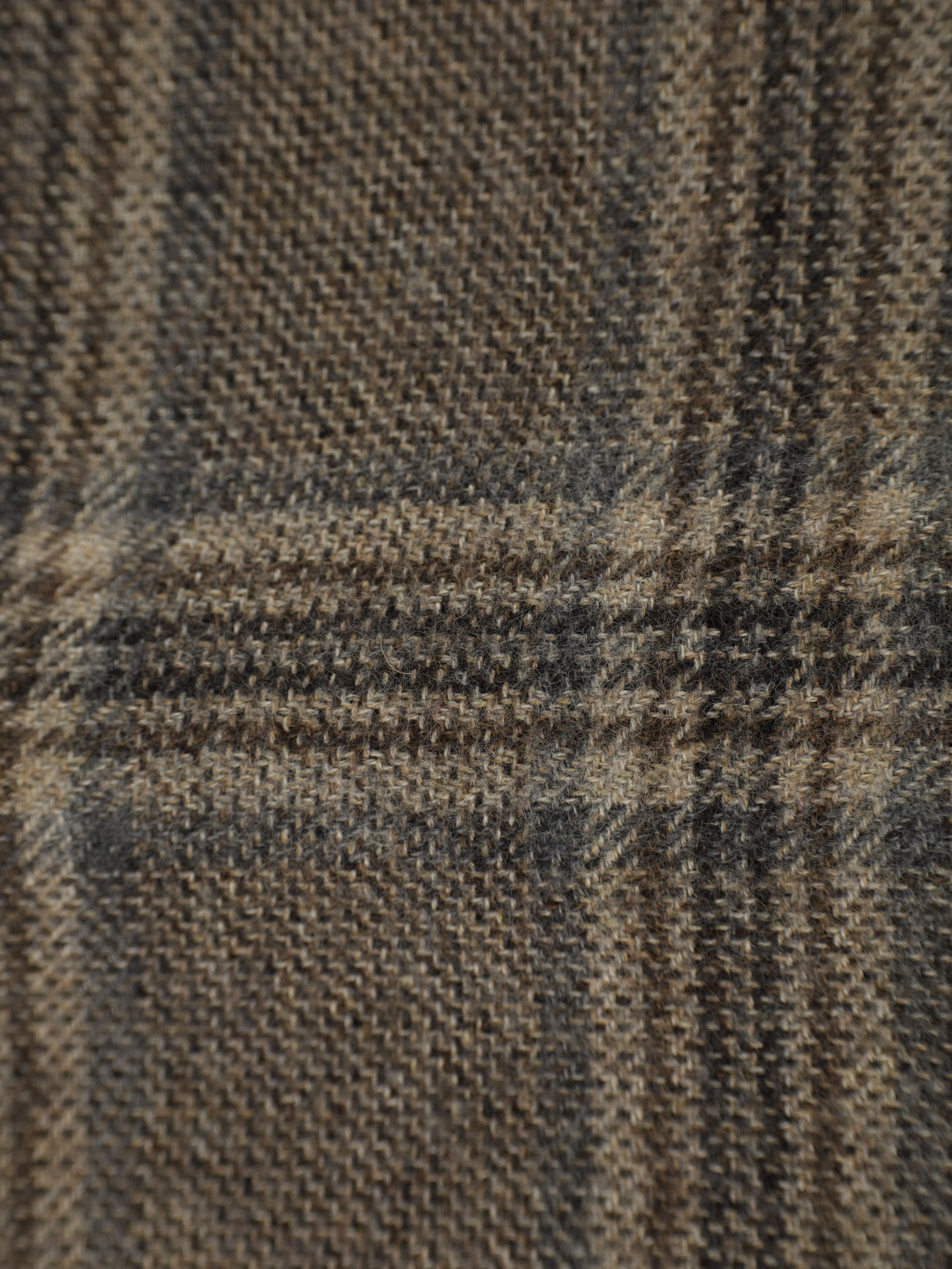 Pal Zileri Taupe Pure Plushy-Cashmere Tartan "MCMLXXX" Jacket