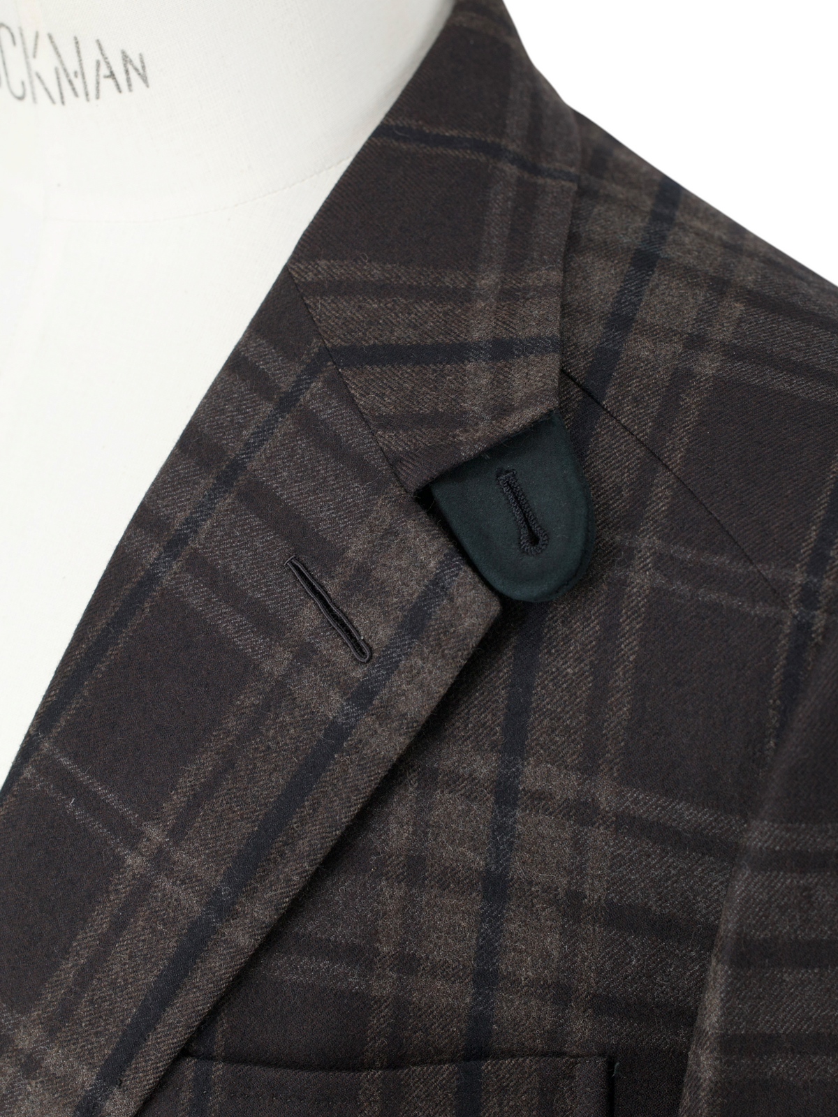 Tom Ford Dark Brown Wool & Cashmere Checkered Country Jacket