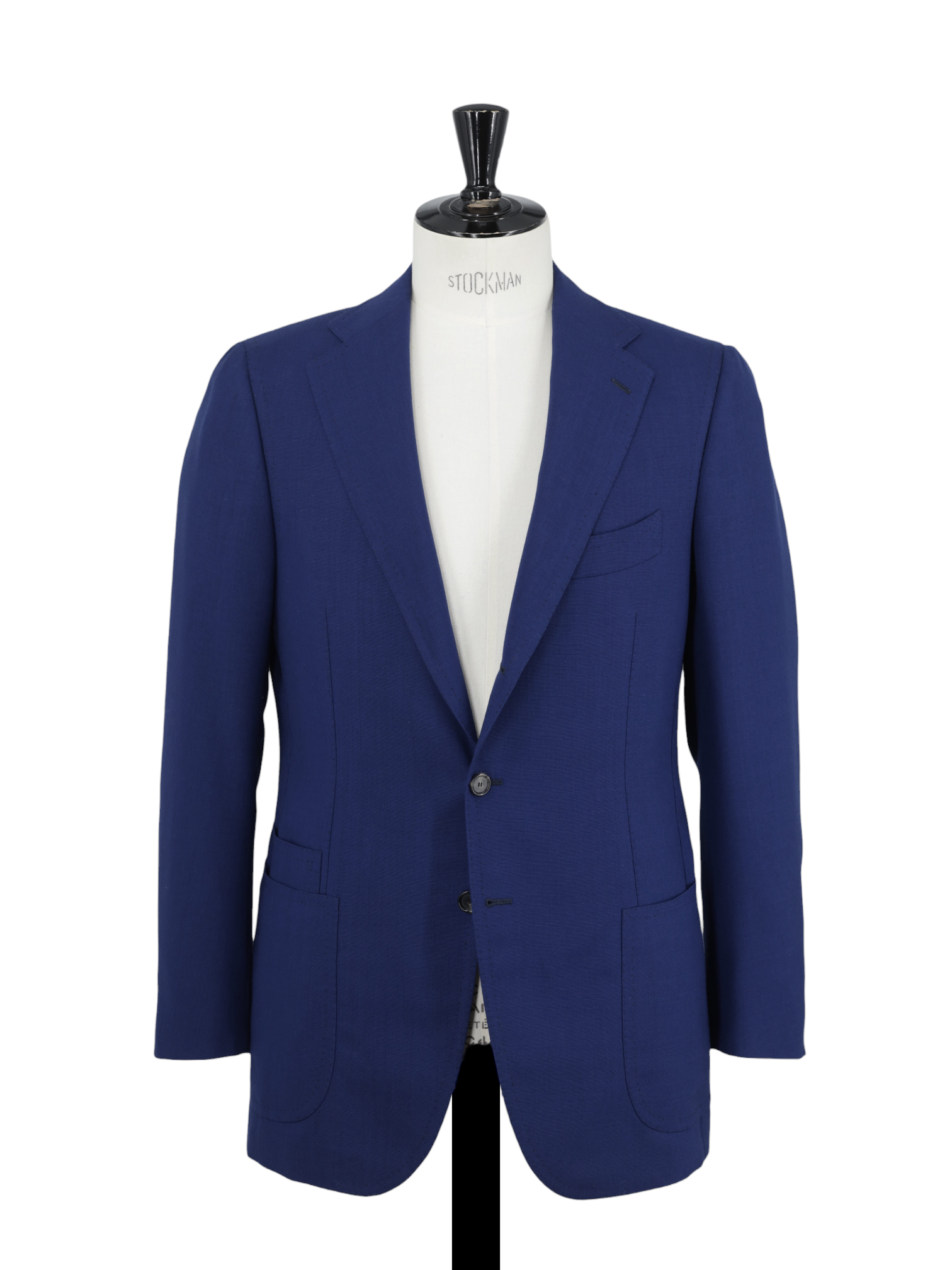 Cesare Attolini Royal Blue High-Spun Wool Basket-Weave Suit