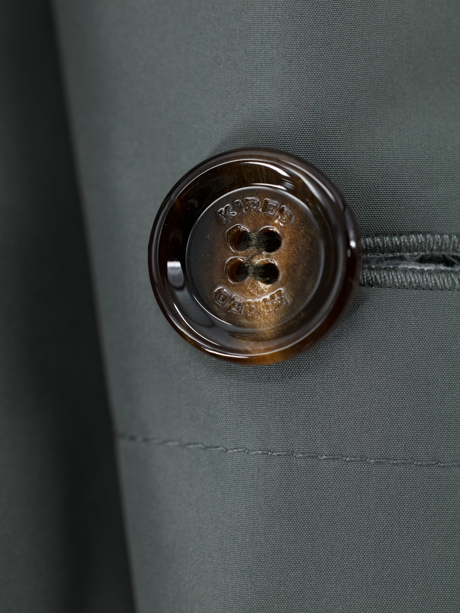 Kired Sage Grey & Green Reversibe Cashmere & Stormsystem® Carcoat
