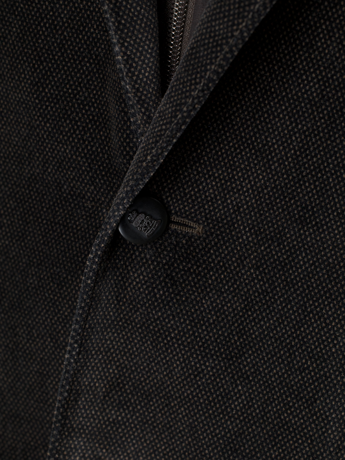 Corneliani Dark Taupe Cotton-Stretch Moleskin Pinpoint Vespa Jacket