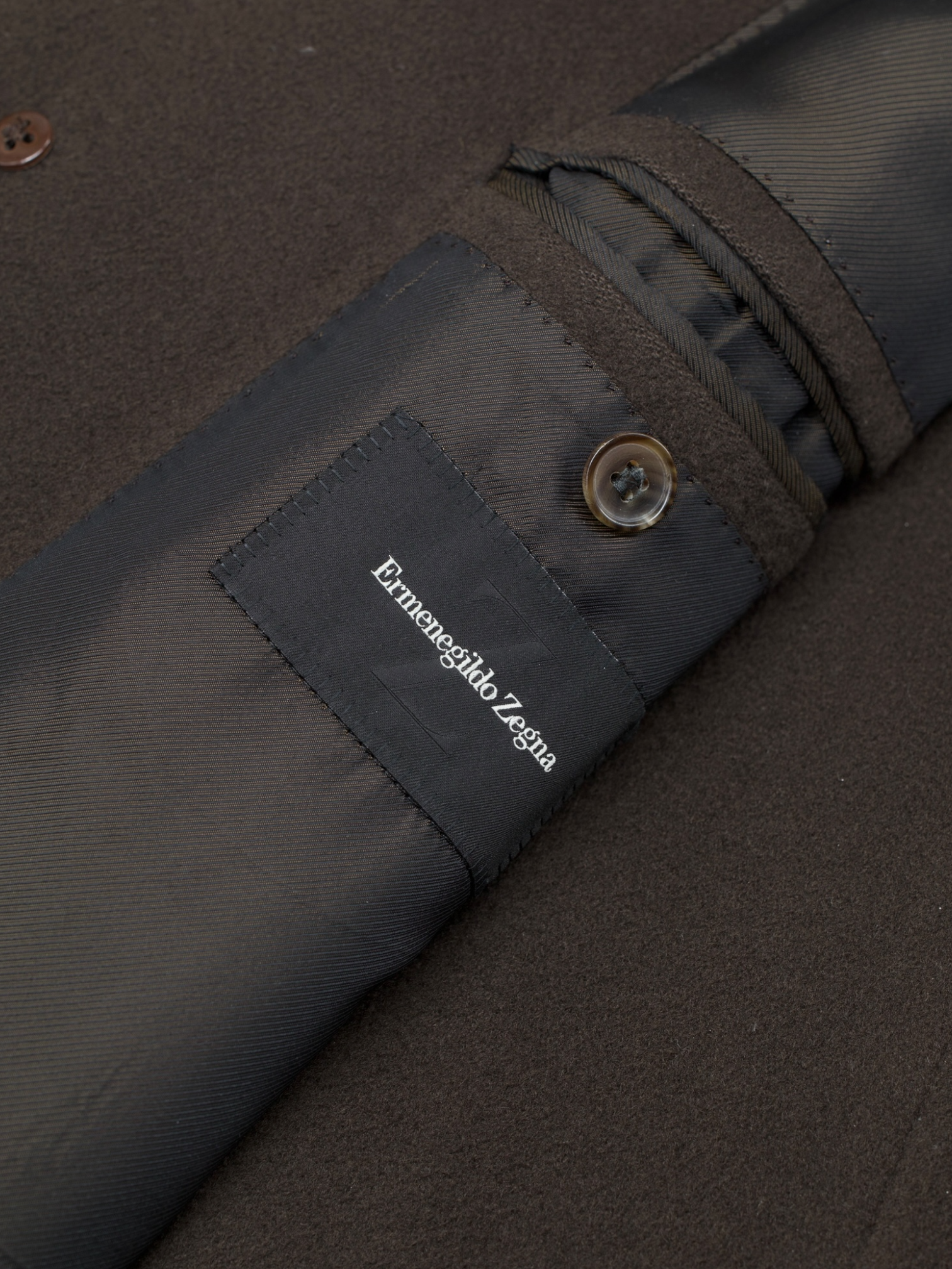 Ermenegildo Zegna Chocolate Brown Pure Cashmere Roma Overcoat