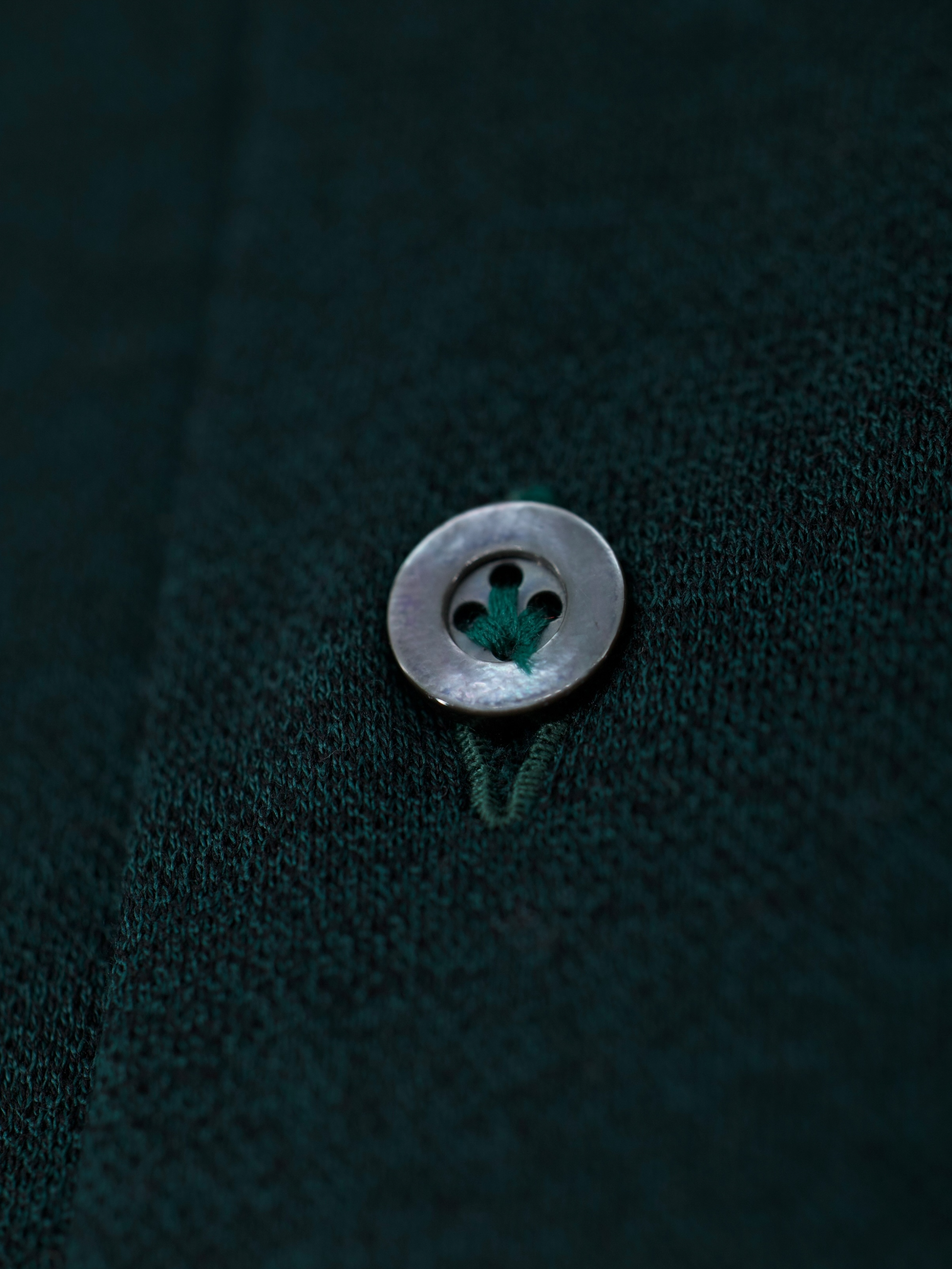Fray Forest Green Piqué-Cotton Button Down Collar Shirt
