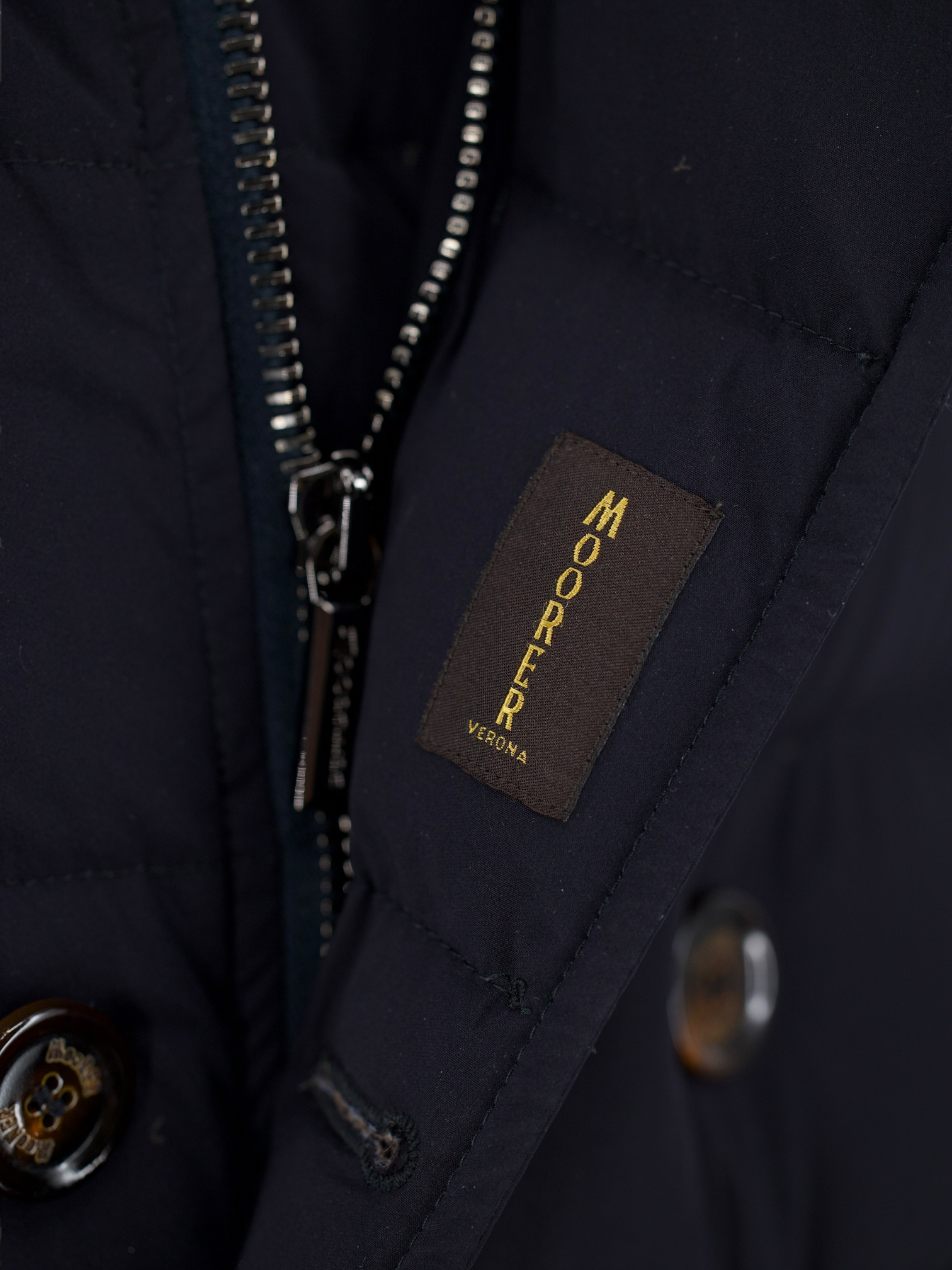 MooRER Black Down-Feather Padded Florio Puffer Jacket