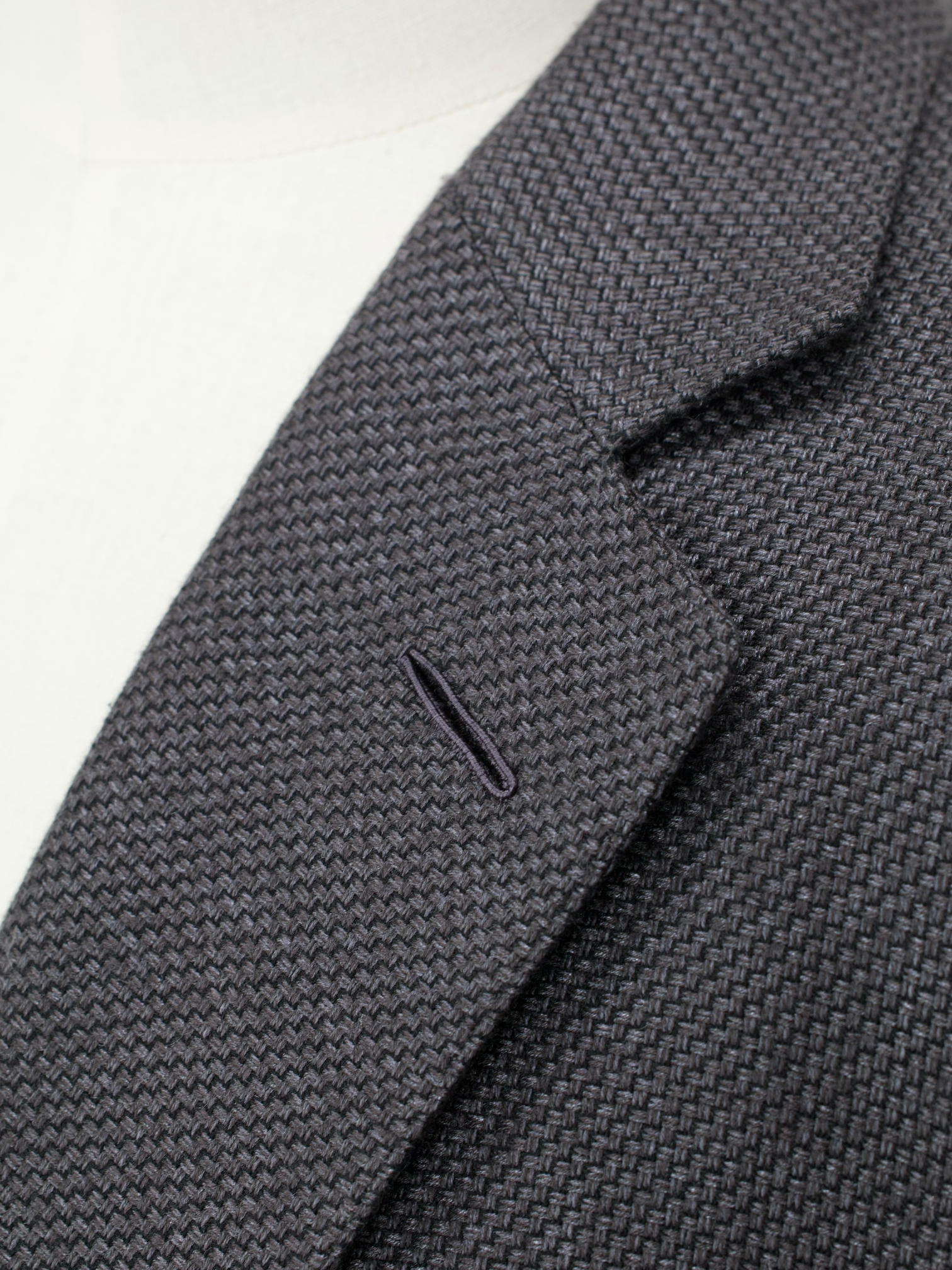 Tom Ford Warm Grey Silk & Cotton Micro-Pattern O'Connor Jacket