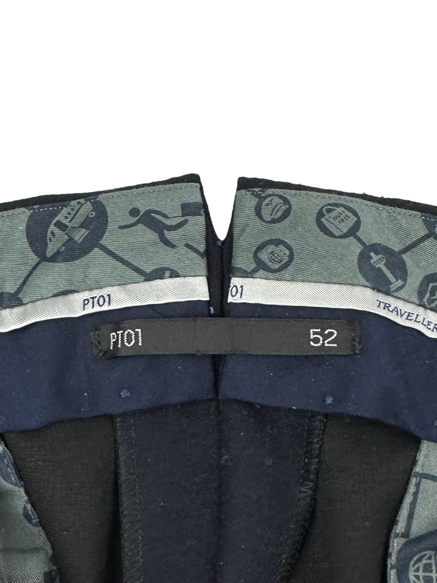 PT01 Navy Flannel Trousers