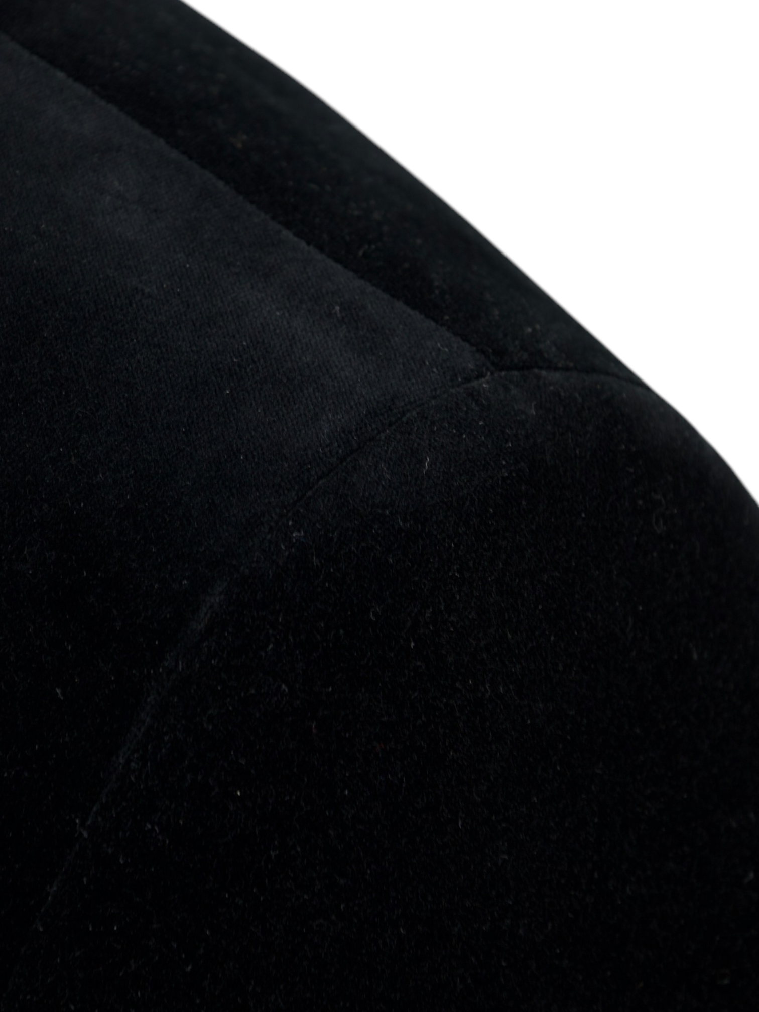 Ralph Lauren Black Cotton Velvet Double-Breasted Jacket