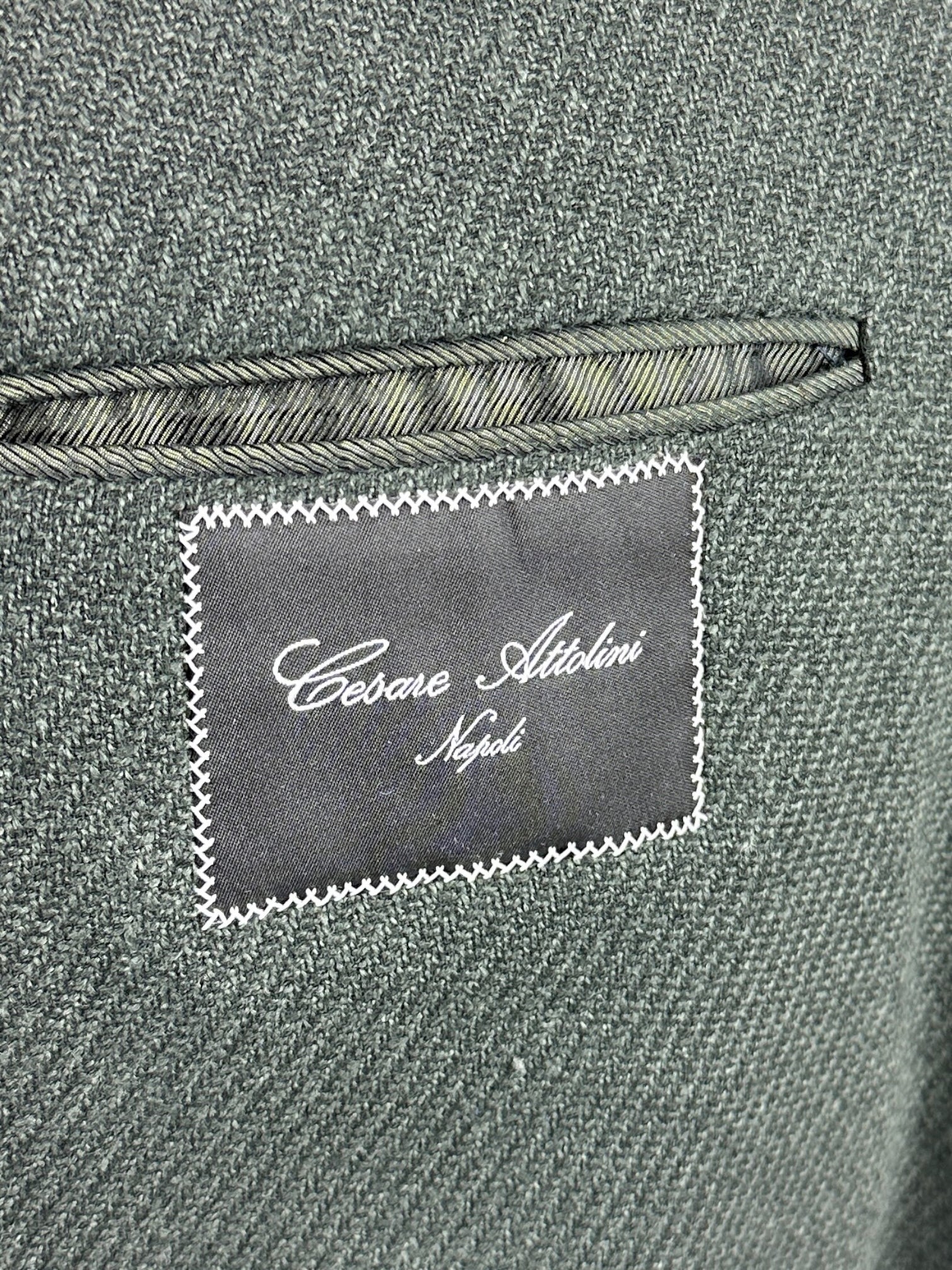 Cesare Attolini Forest Green Wool, Silk & Cashmere Jacket