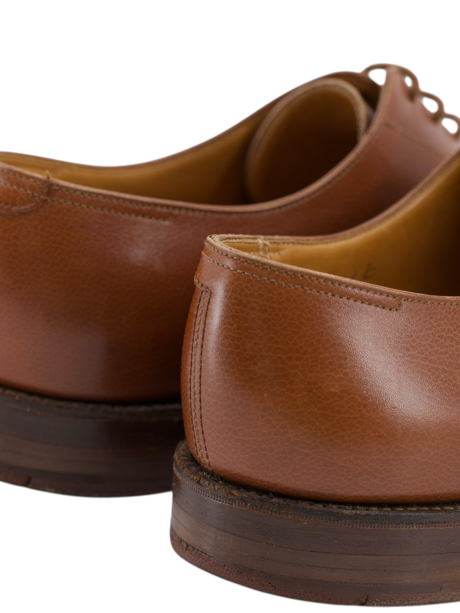 John Lobb Cognac Brown Calfleather Cap-Toe Oxford Russel Lace-Ups