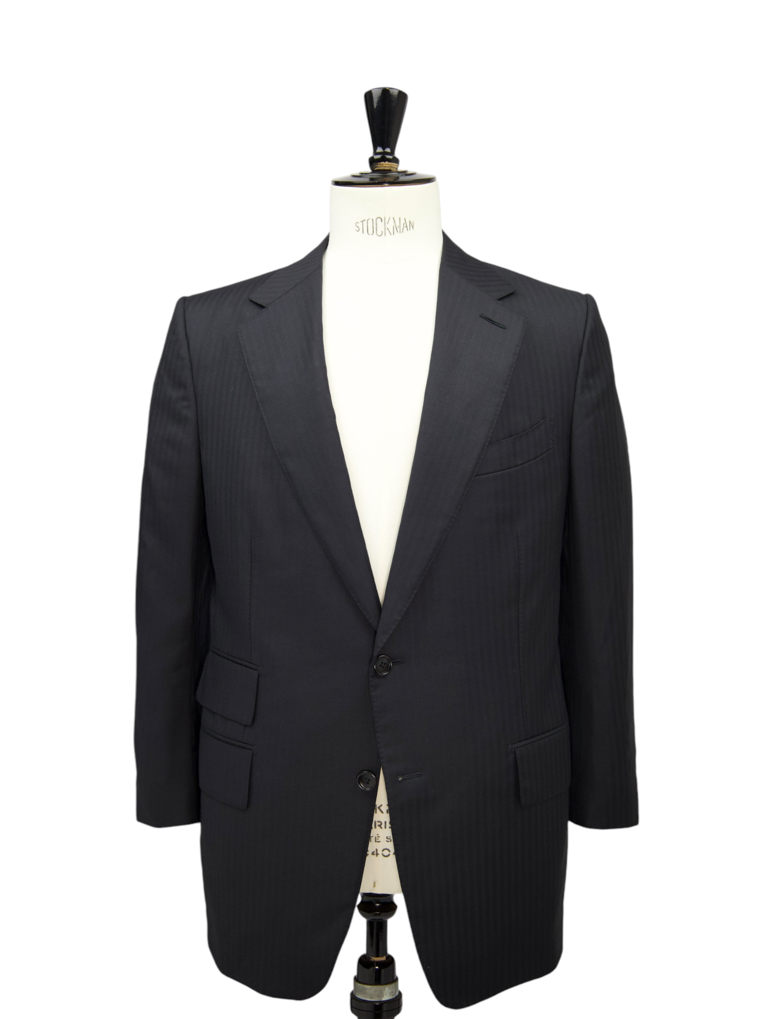 Tom Ford Navy Herringbone Windsor Jacket