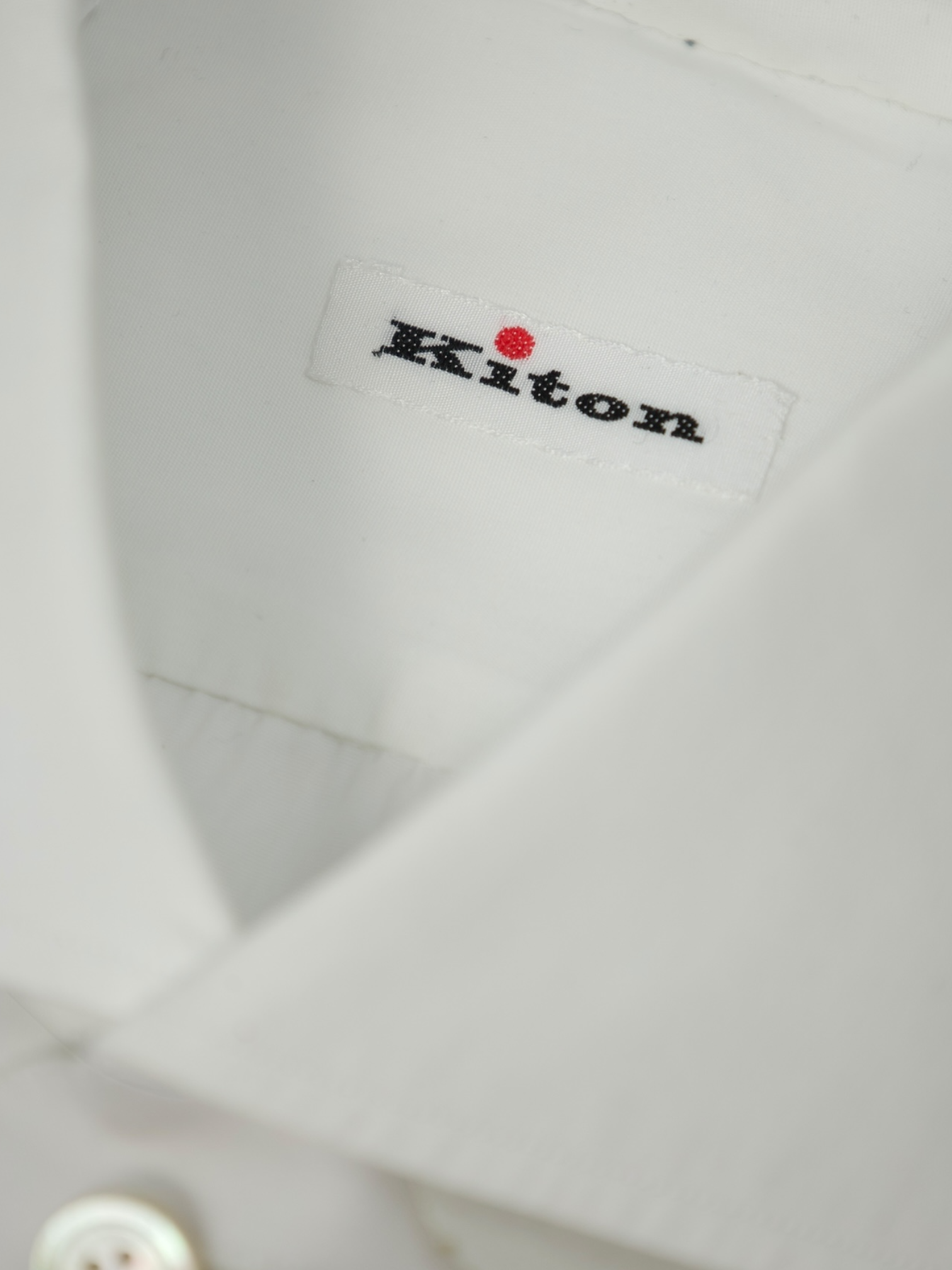 Kiton White Pleated Tuxedo Shirt