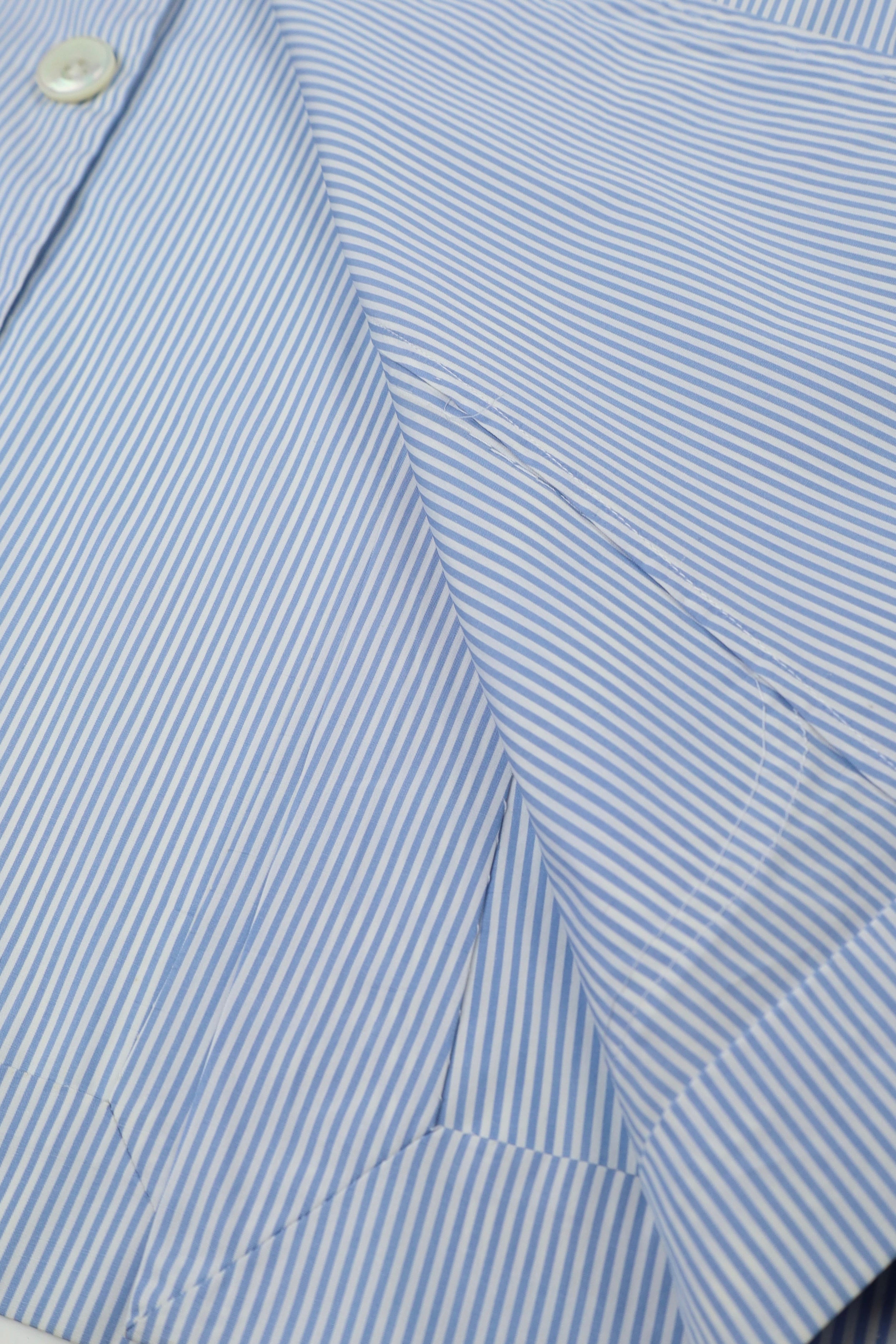 Sartoria Chiaia Napoli Light Blue Stripe Unconstructed Jacket