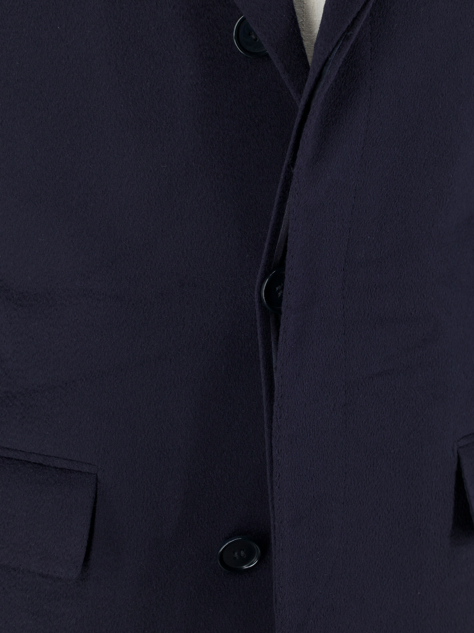 Kiton Navy Pure Cashmere Classic Sartorial Overcoat