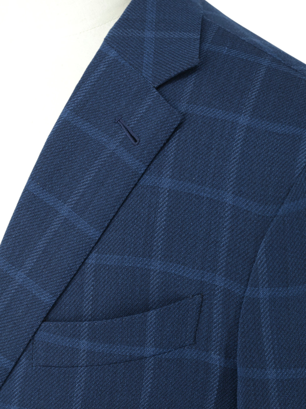 Ermenegildo Zegna Royal Blue "High Performance" Wool Windowpane Jacket