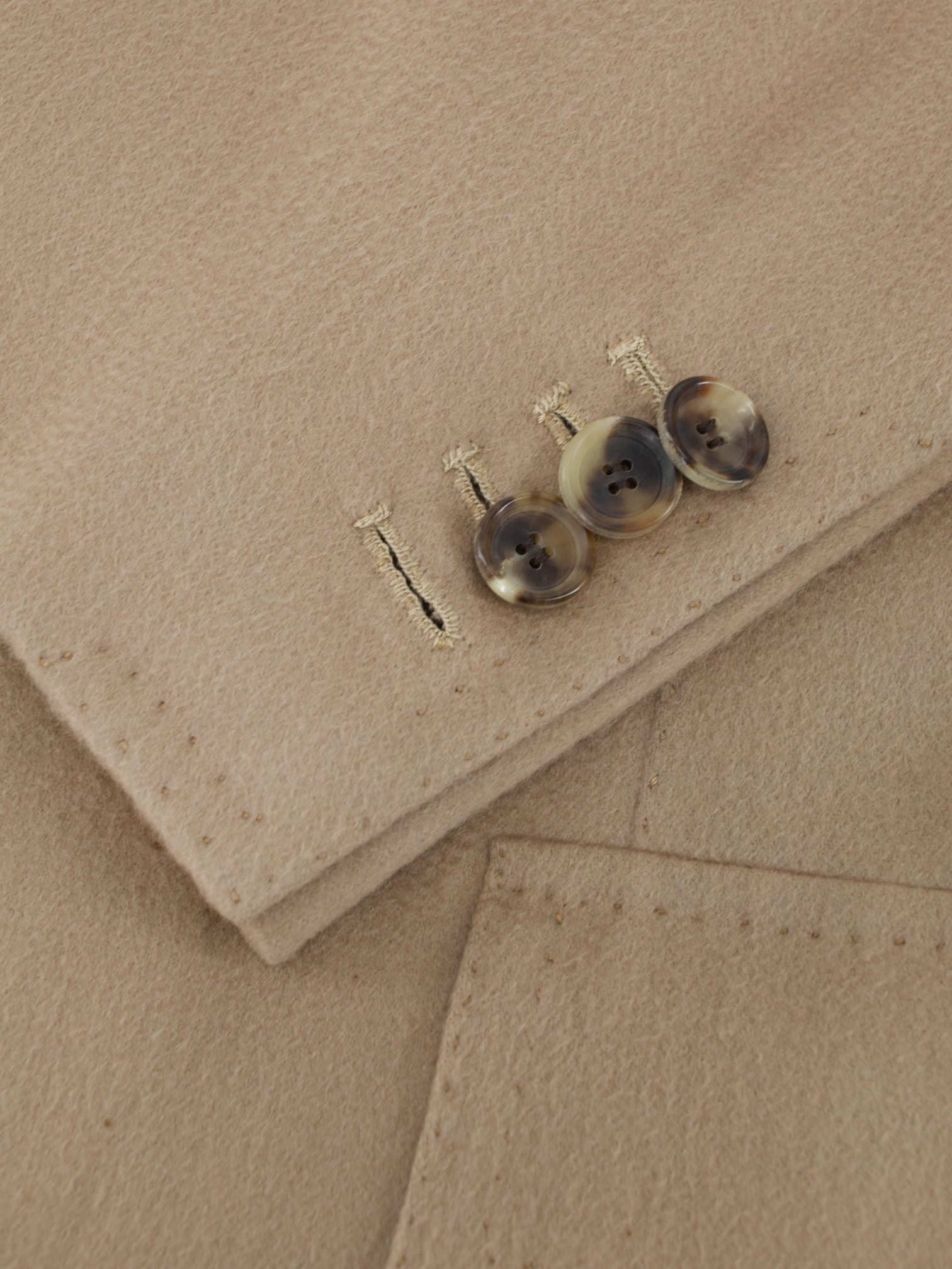 Cesare Attolini Camel Brown Pure Cashmere Sartorial Overcoat