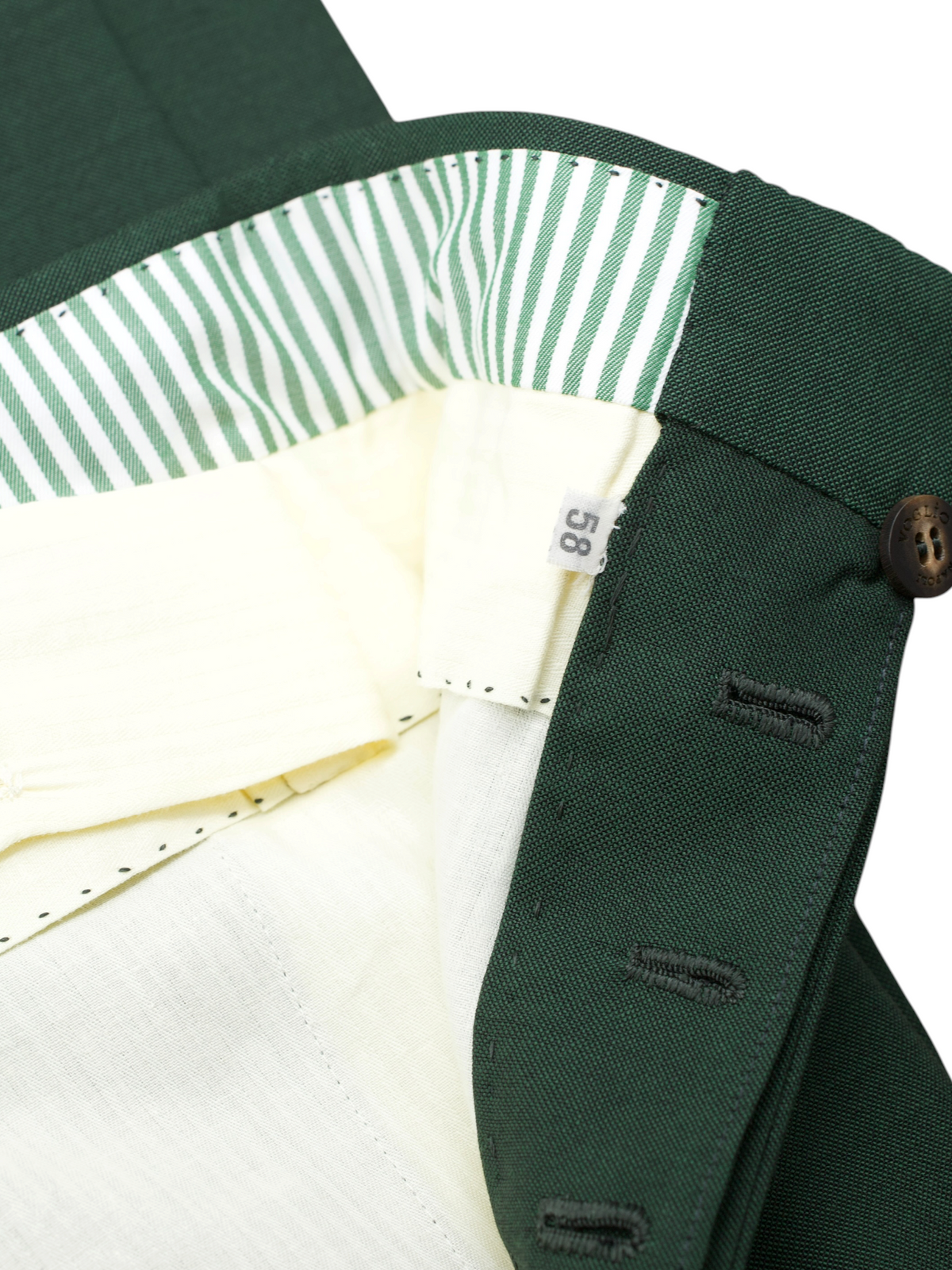Sartoria Voglio Racing Green "Fresco Lite" Wool Sartorial Trousers