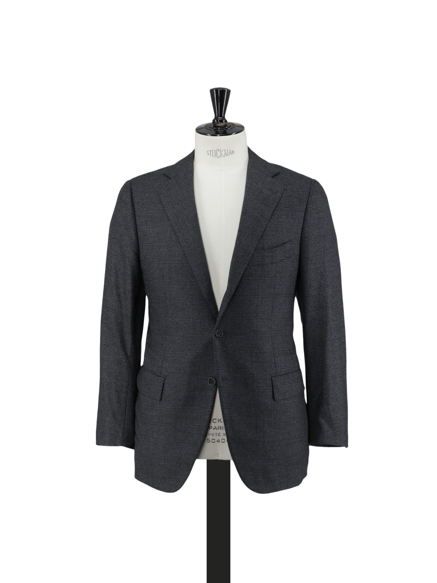 Cesare Attolini Dark Grey Super 160's Puppytooth Suit