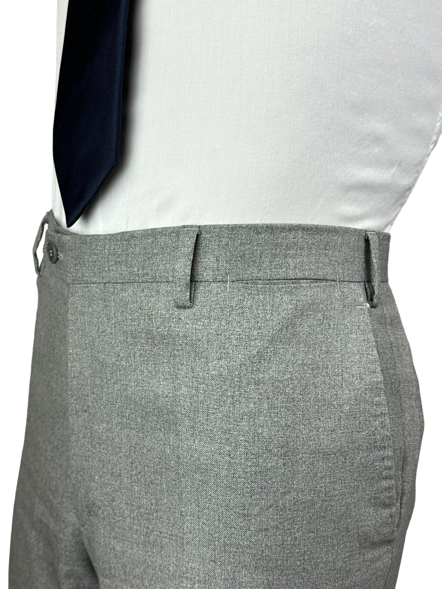 Brioni Light Grey Flannel Trousers
