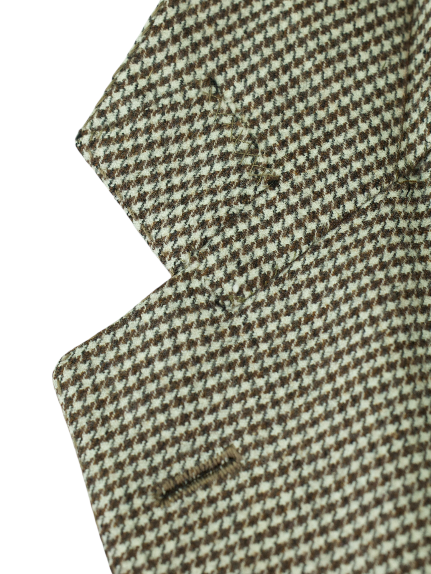 Kiton Light Brown Fine-Wool Puppytooth Jacket