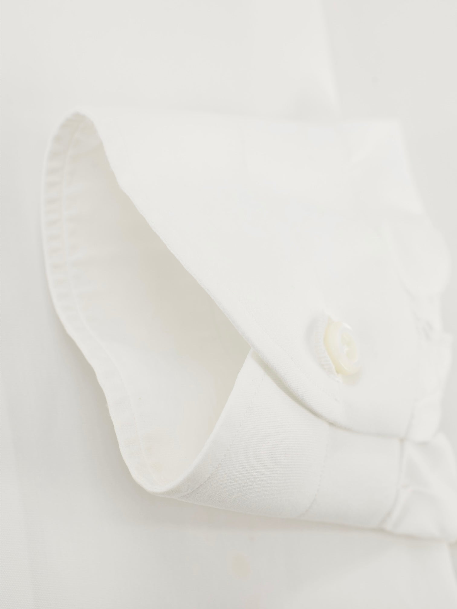 Luigi Borrelli White Cotton Poplin Neapolitan Shirt