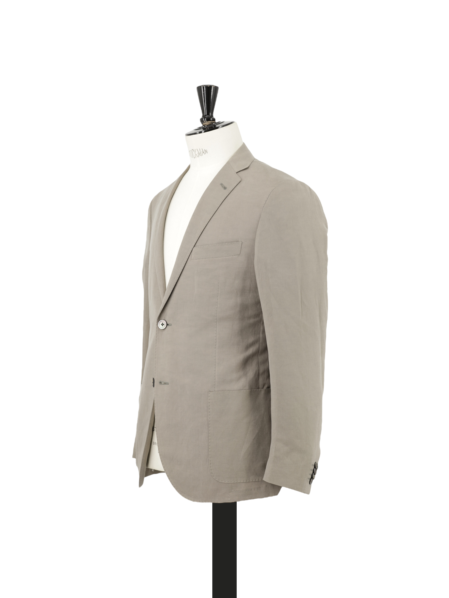 Corneliani Taupe Linen & Silk Plain Summer Suit