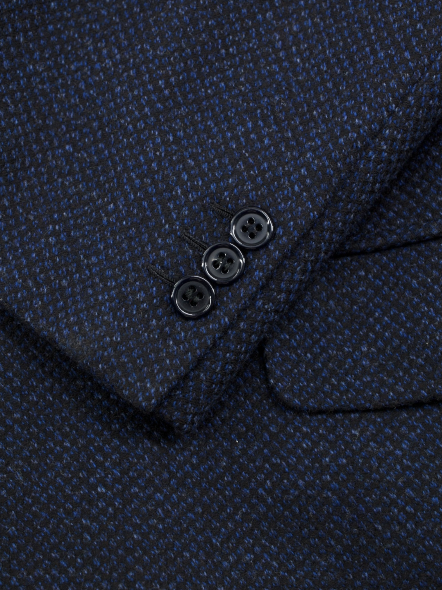 Brioni Dark Blue Wool & Cashmere Micro-Pattern Palatino Jacket