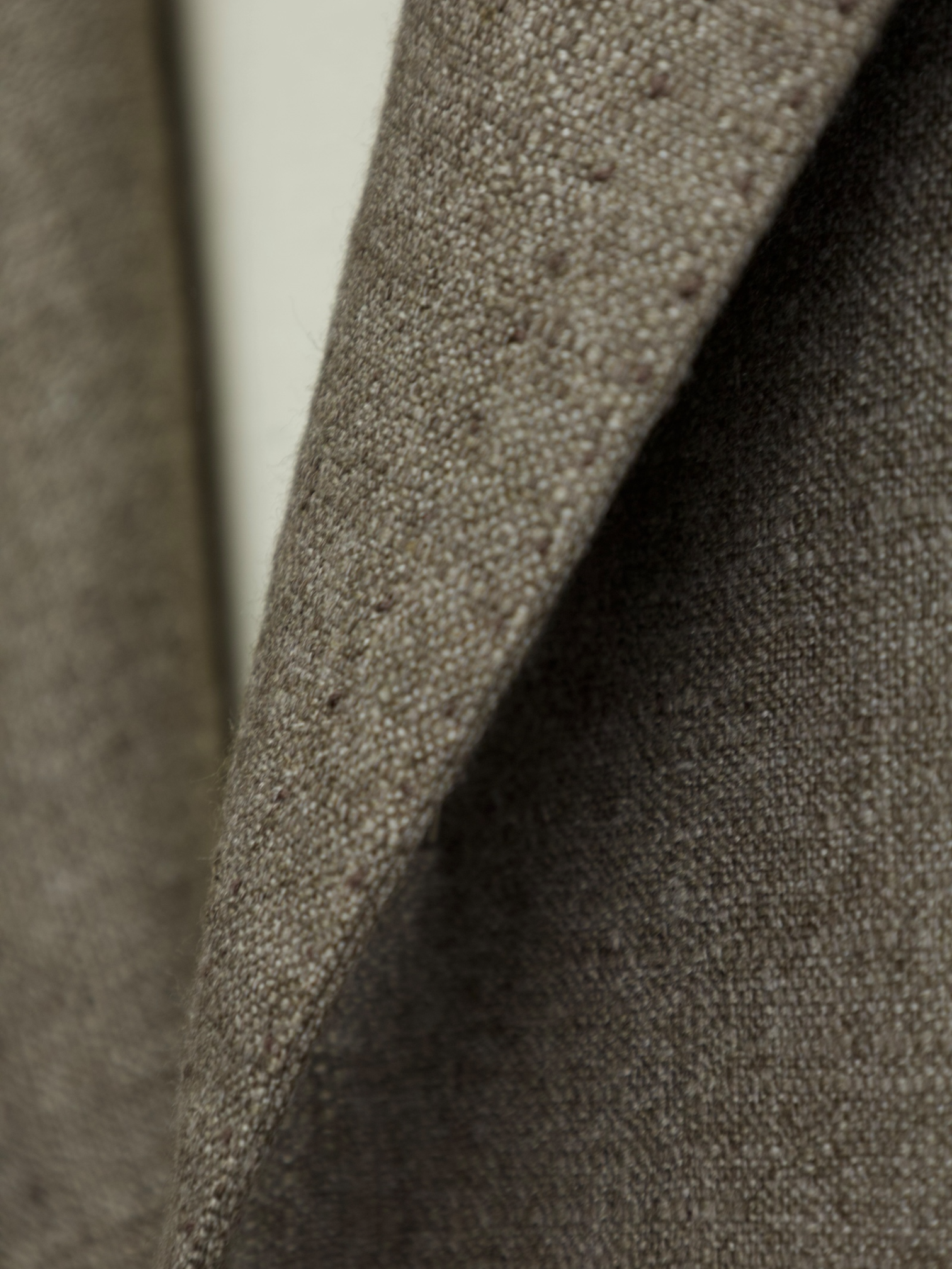 Cesare Attolini Taupe Silk & Cashmere Micro-Structure Jacket