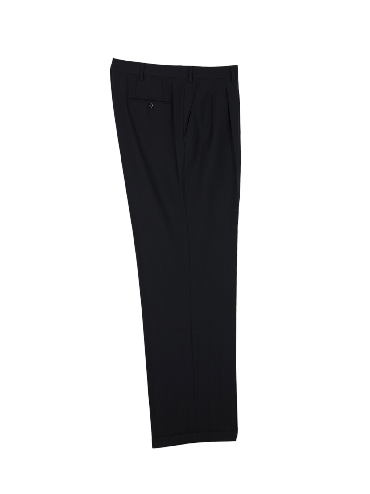 Brioni Black Fine-Wool Vintage Double-Breasted Shadow-Stripe Suit